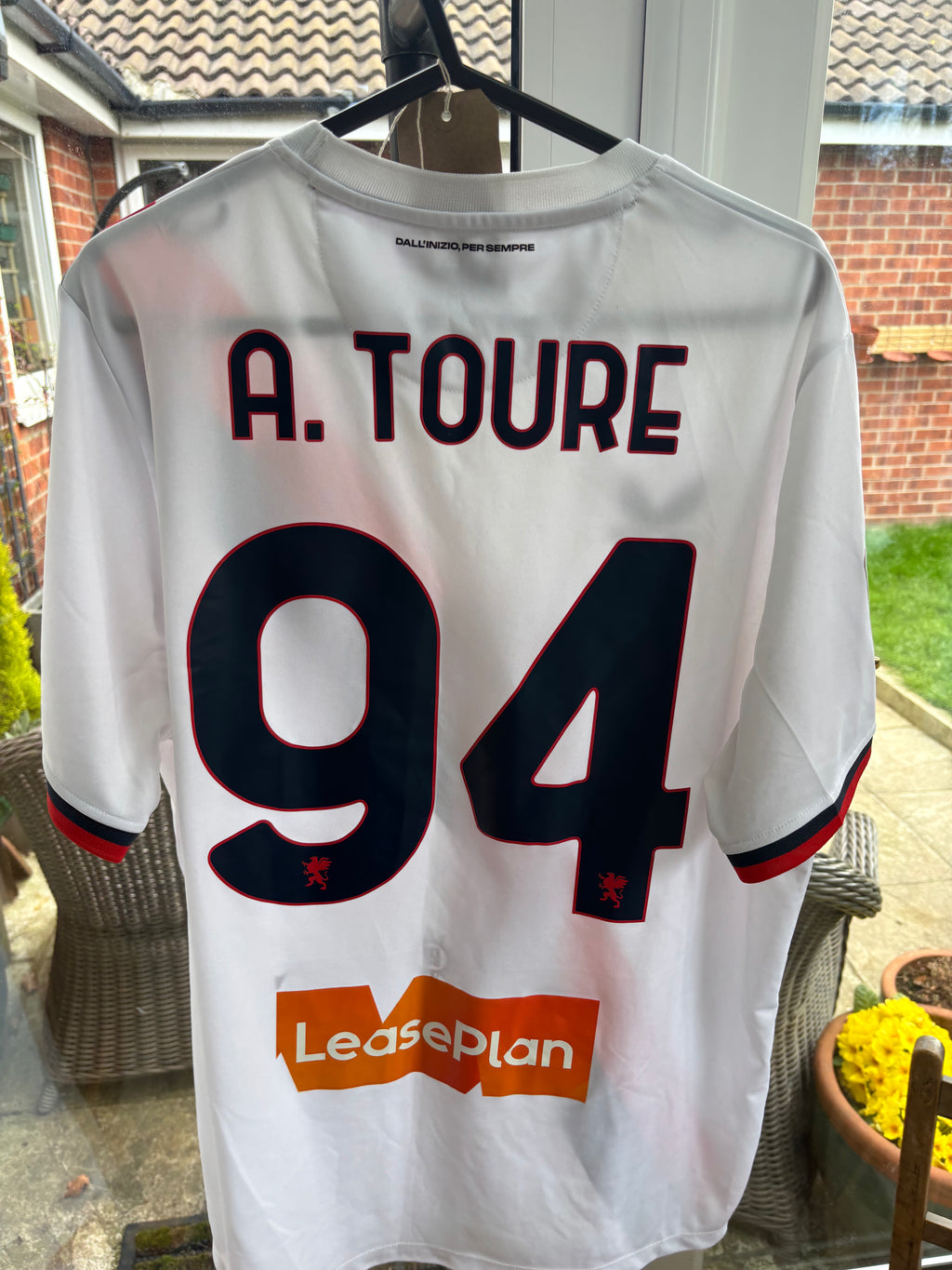 Italy. Genoa shirt. 2XL. Price includes UK postage and packaging. Used but in great condition.