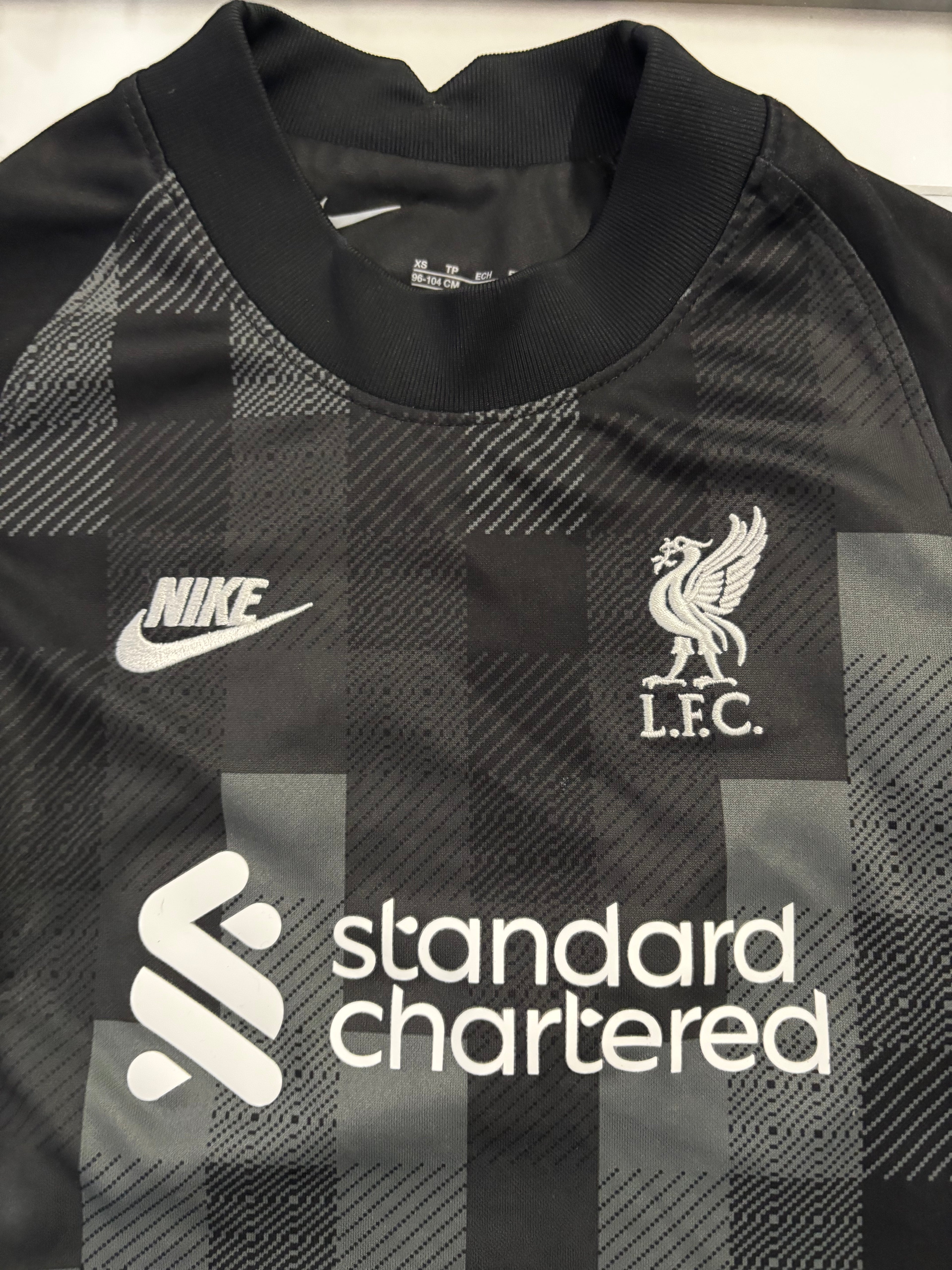 Liverpool Kids Goal Keeper Shirt. Size XS