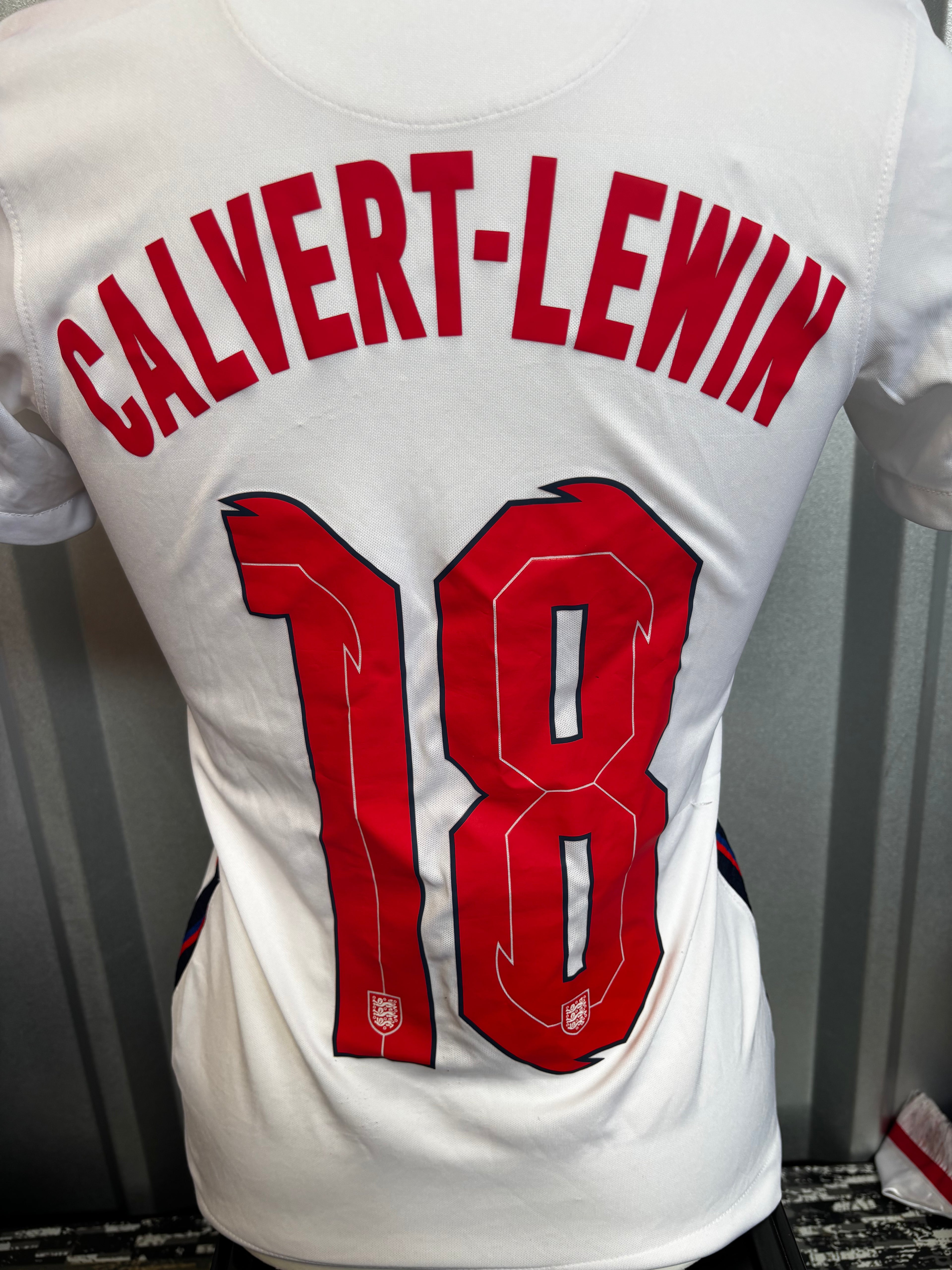 England Home Shirt. Size XS. Calvert-Lewin 18