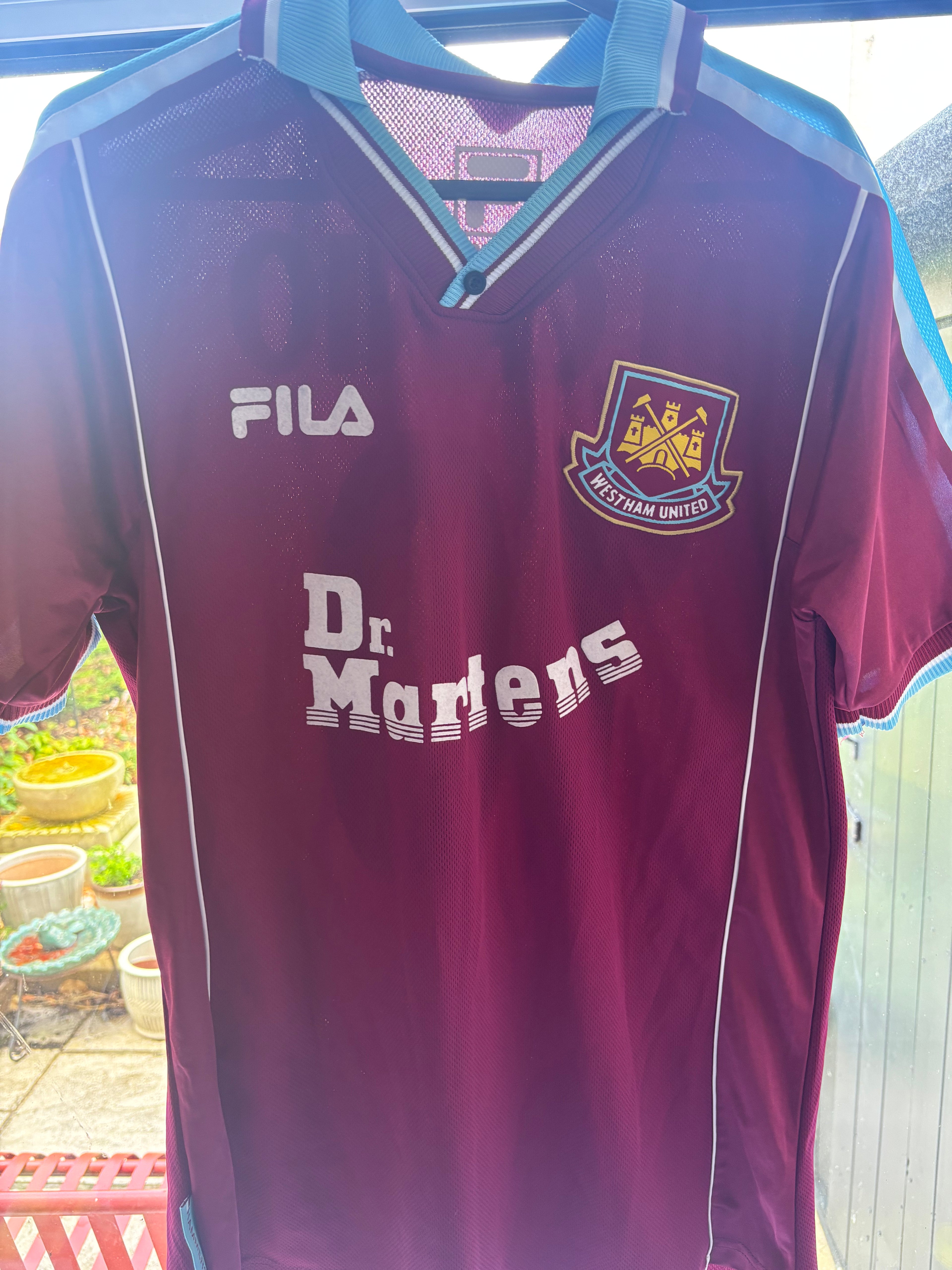 West Ham United Home Shirt 1999-00. Size Medium. Di Canio 10.