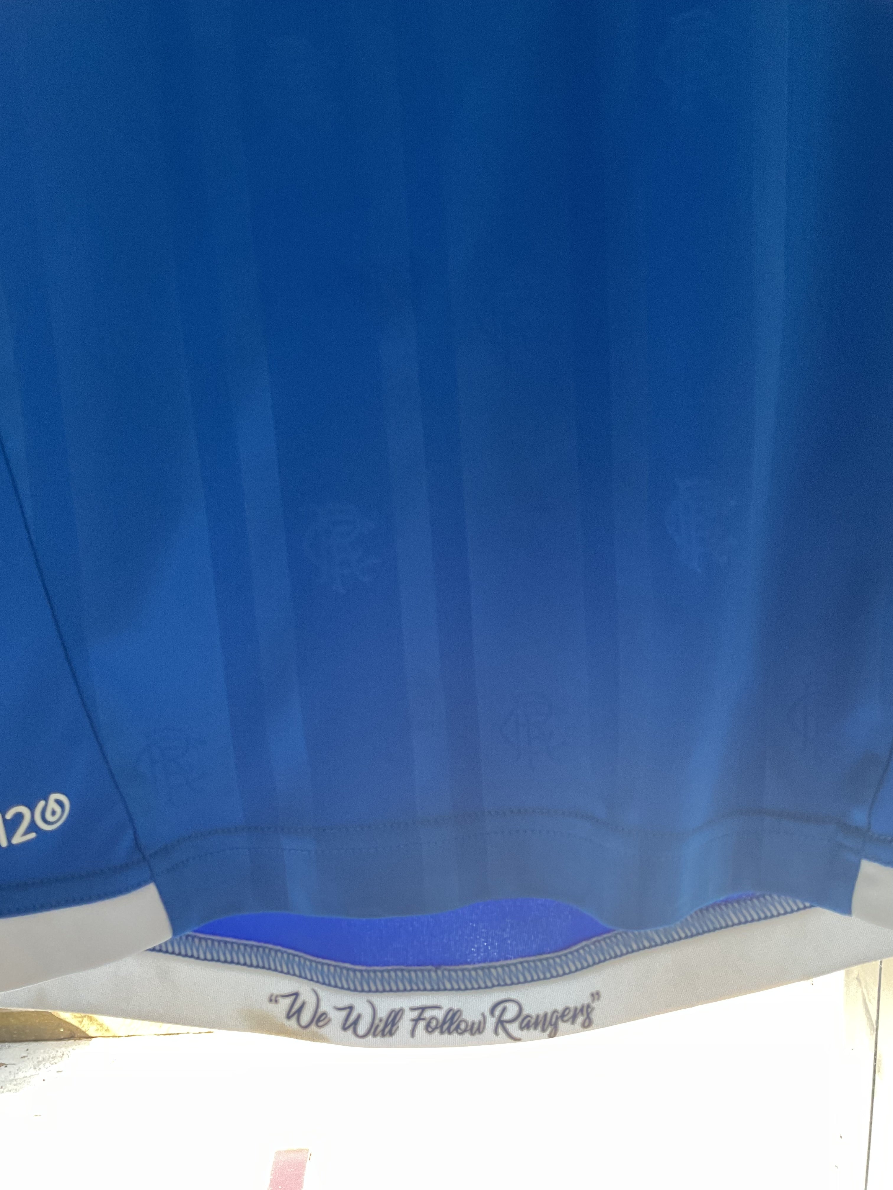 Glasgow Rangers Home Shirt. Size Kids Age 8 Years.