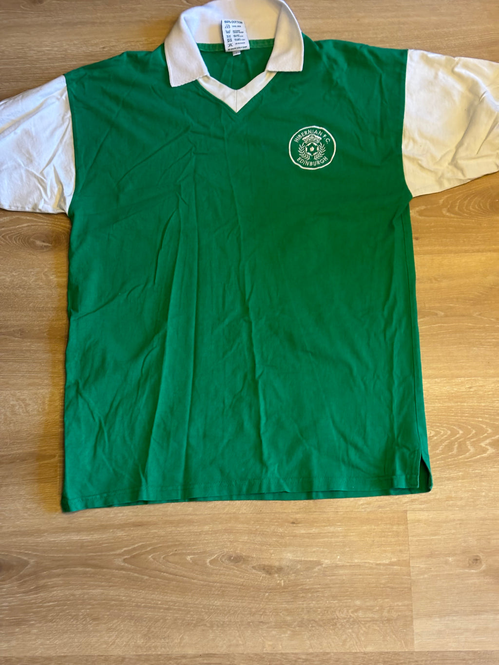 Hibernian Football Club Home Shirt. Size Large