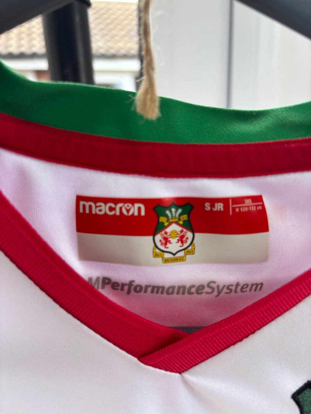 Wrexham Away Shirt. Size JR Small