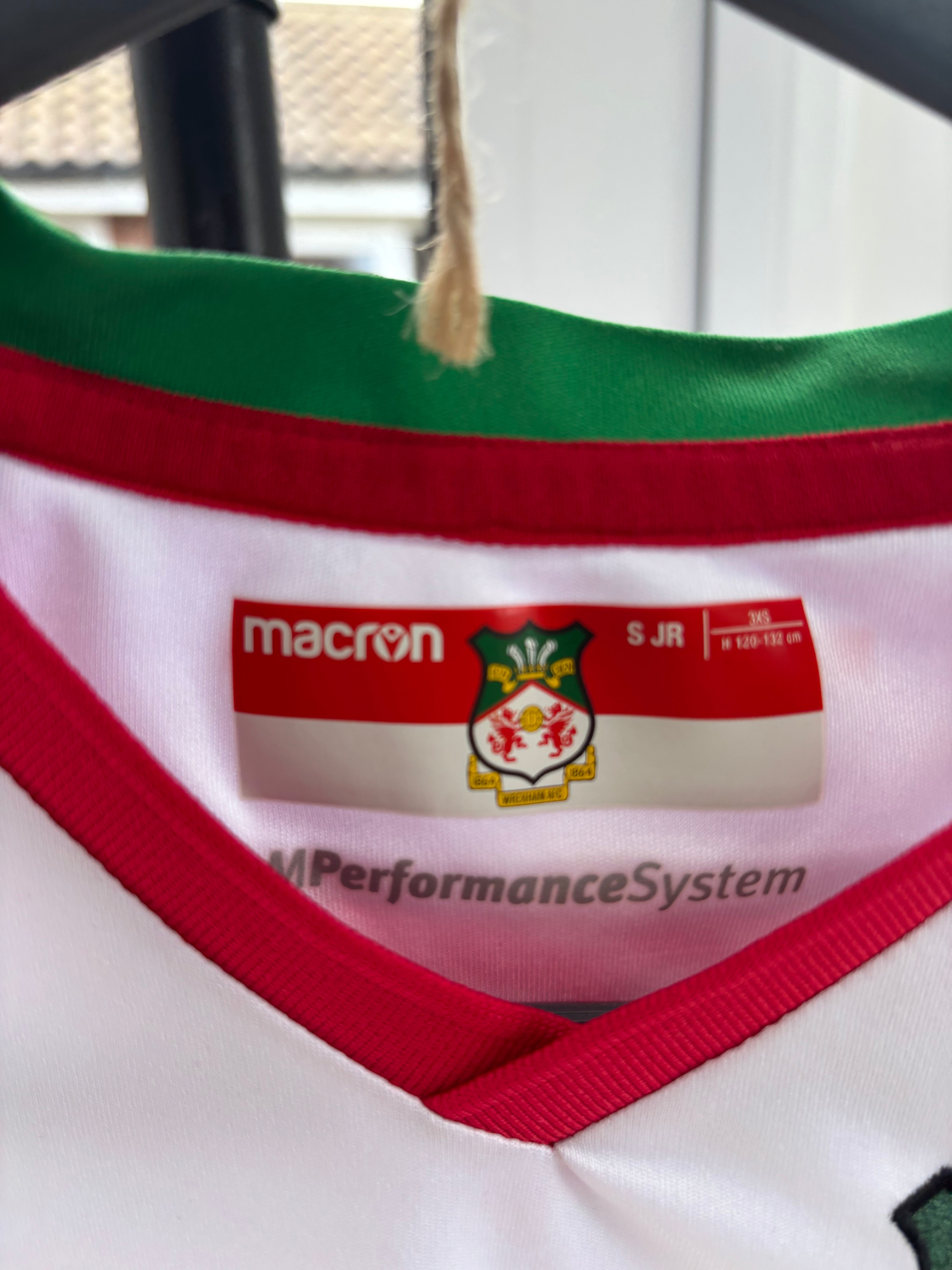 Wrexham Away Shirt. Size JR Small