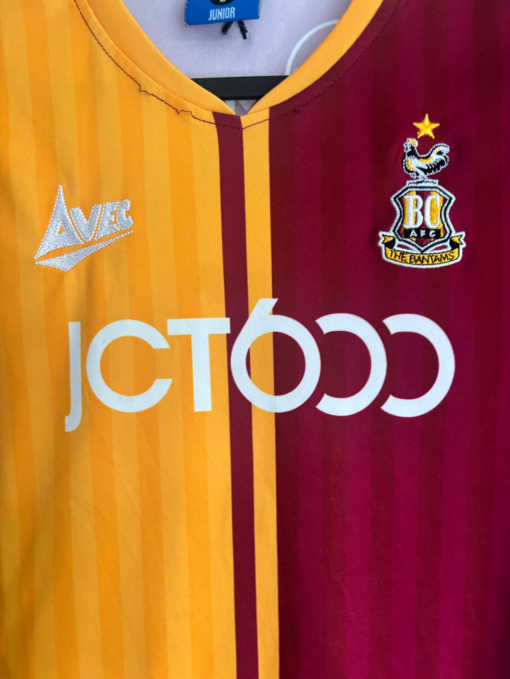 Bradford City Home Shirt 2021/22. Size Kids LJR.