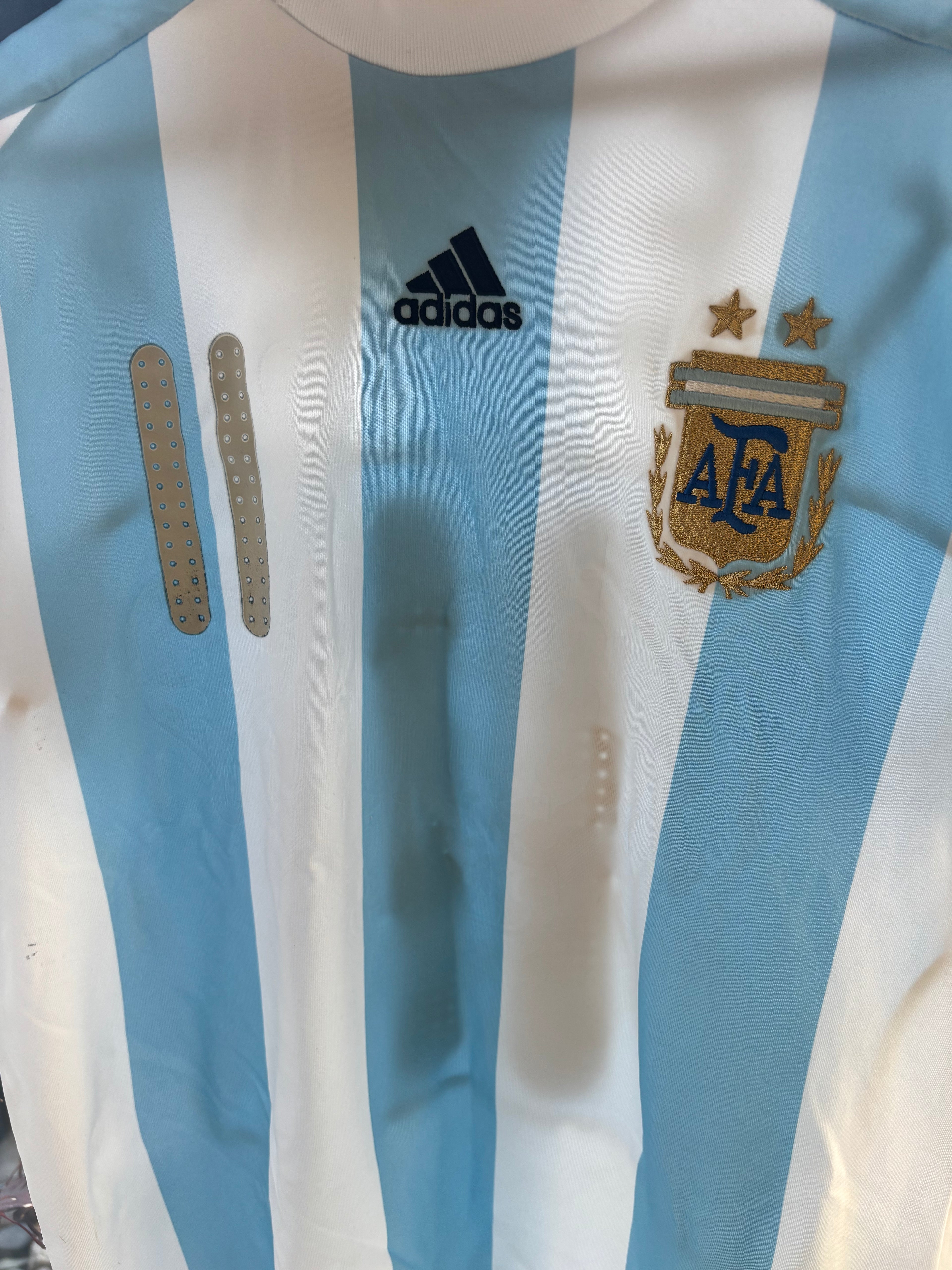 Argentina. National Team Shirt. Tevez 11. Size Kids 10 Years.