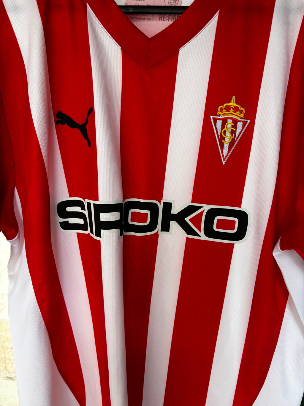 Sporting Gijon 2024/25 Home Shirt. Size Large.