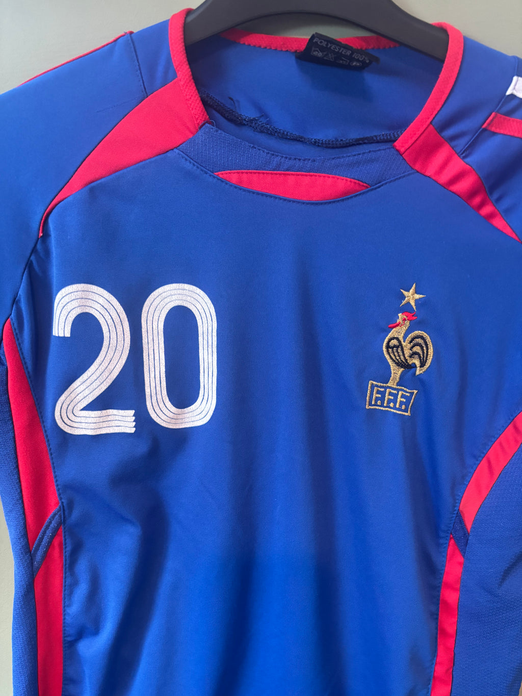France Home Shirt. Trezeguet 10. Size Ladies UK 10.