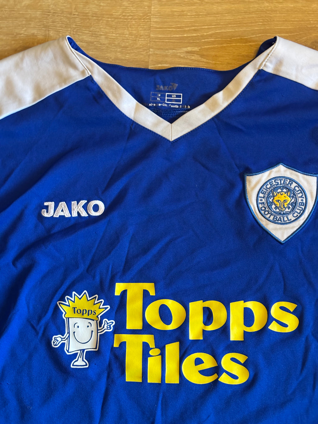 Leicester City Retro Home Shirt. XL