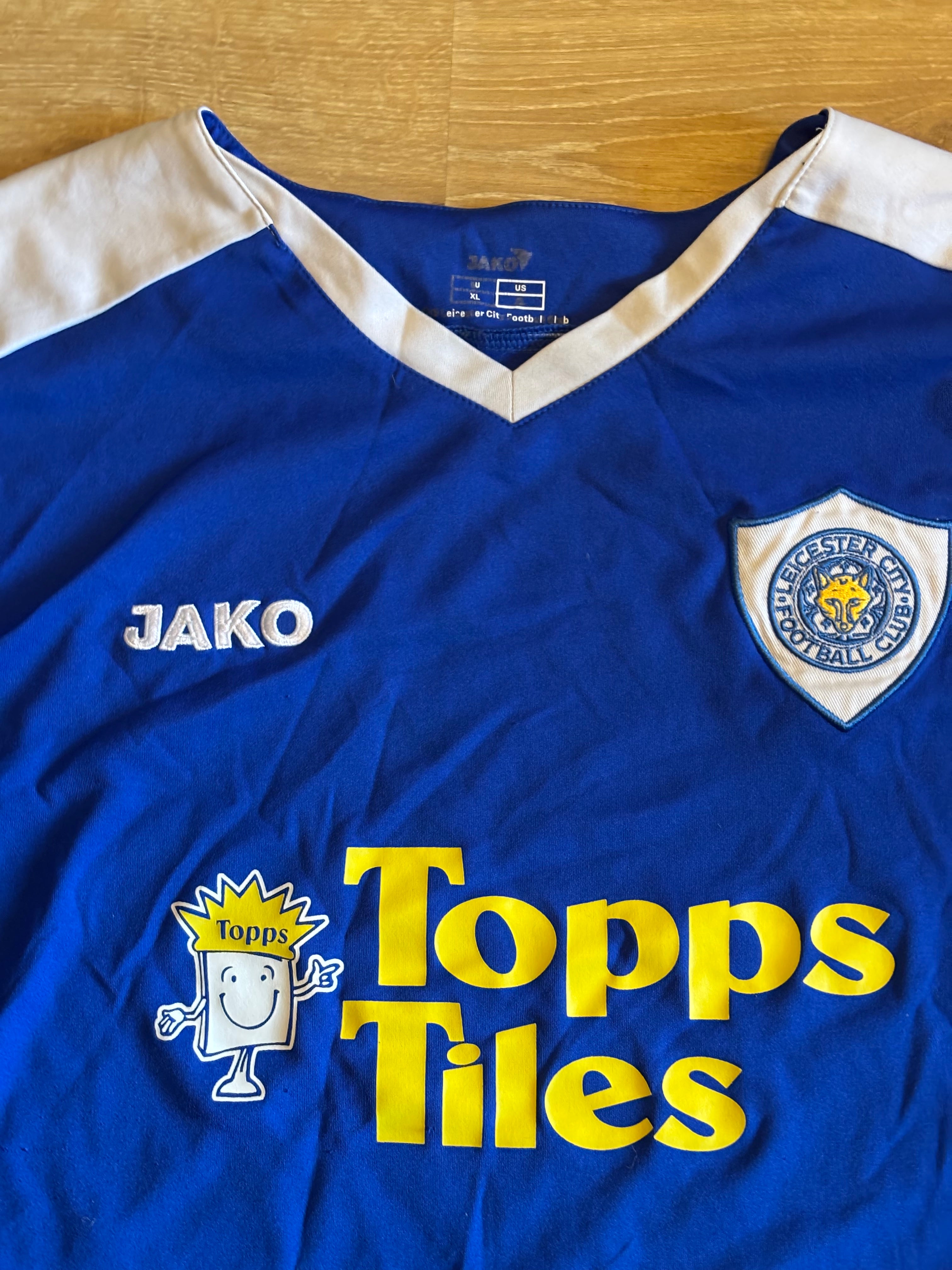 Leicester City Retro Home Shirt. XL