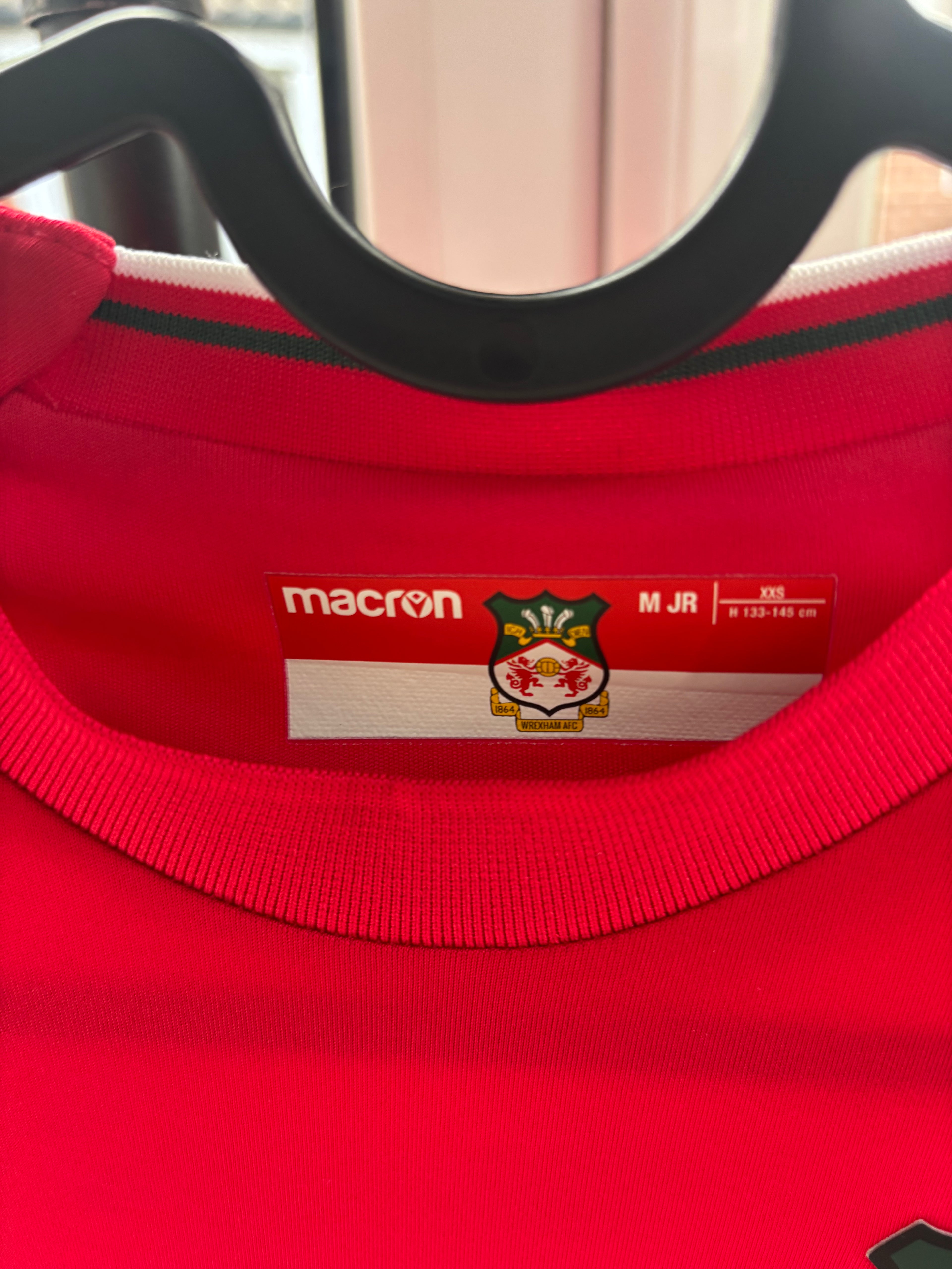 Wrexham Home Shirt. Size Kids M JR