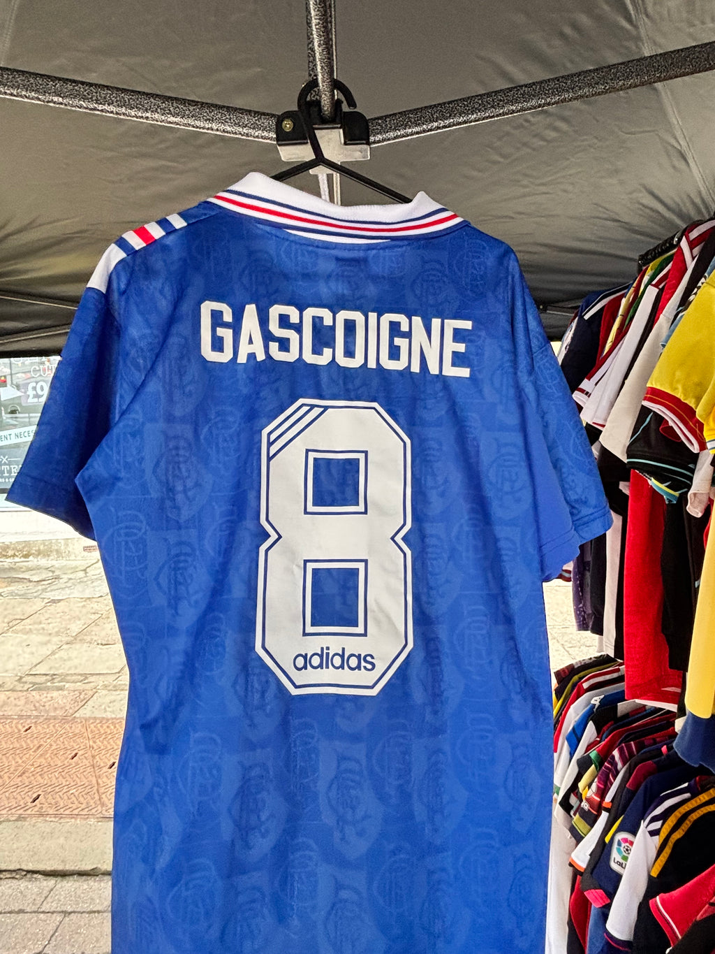 Glasgow Rangers 1996/97 Home Shirt. Gascoigne 8. Size Small.