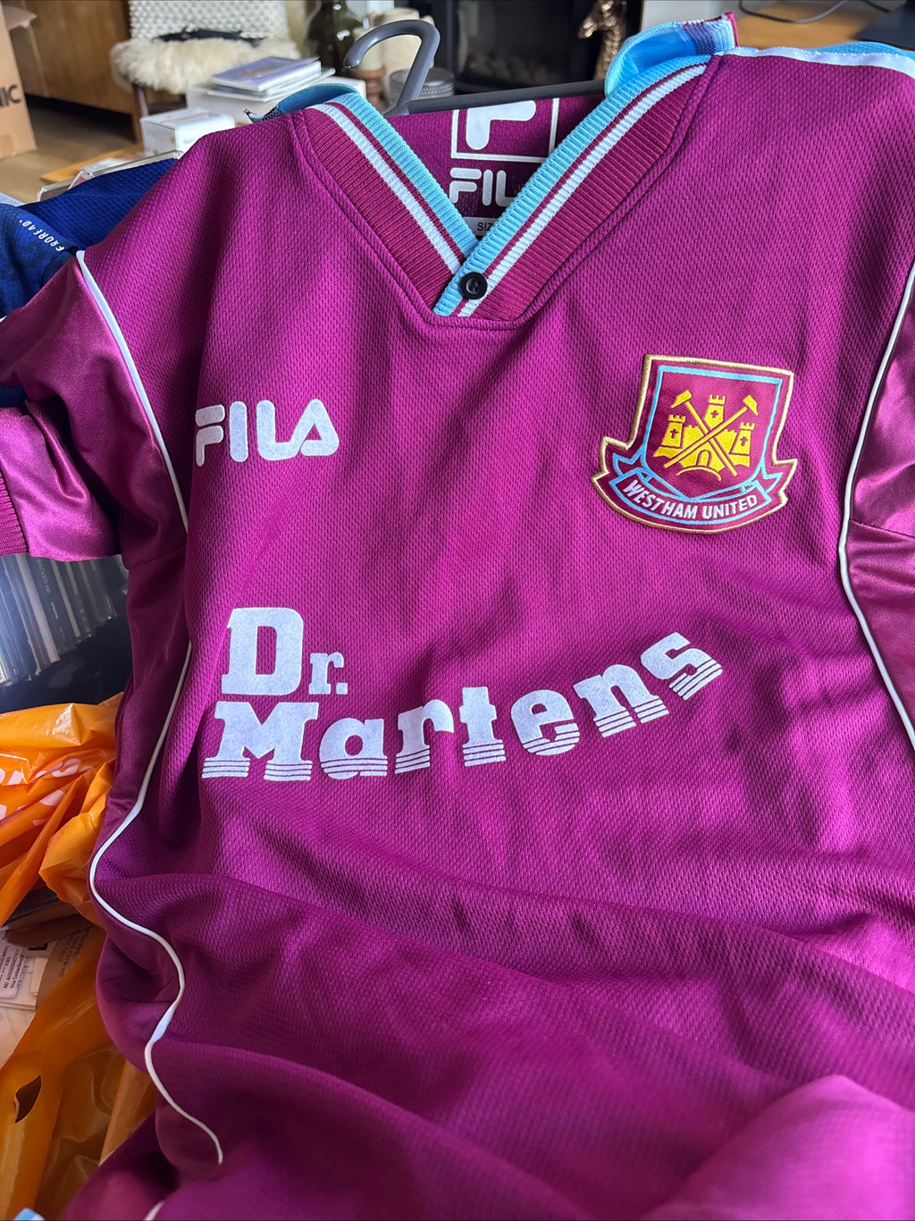 West Ham United Home Shirt 1999-00. Size Medium. Di Canio 10.