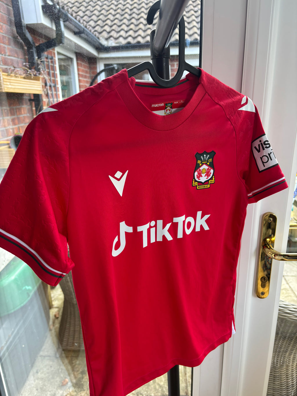 Wrexham Home Shirt. Size Kids M JR