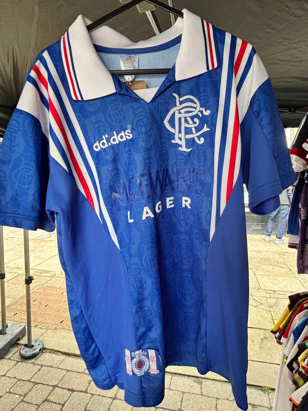 Glasgow Rangers 1996/97 Home Shirt. Gascoigne 8. Size Small.