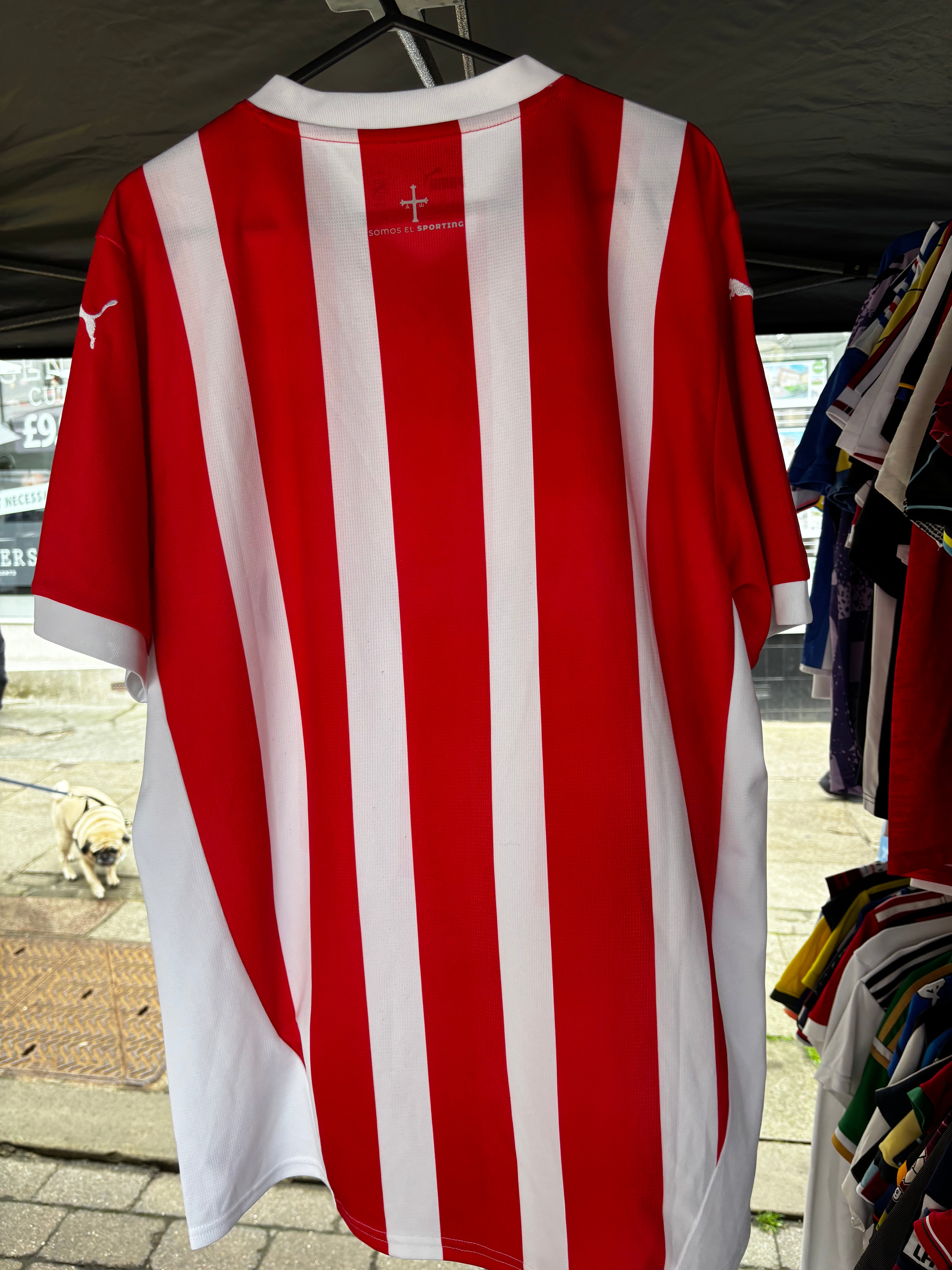 Sporting Gijon 2024/25 Home Shirt. Size Large.