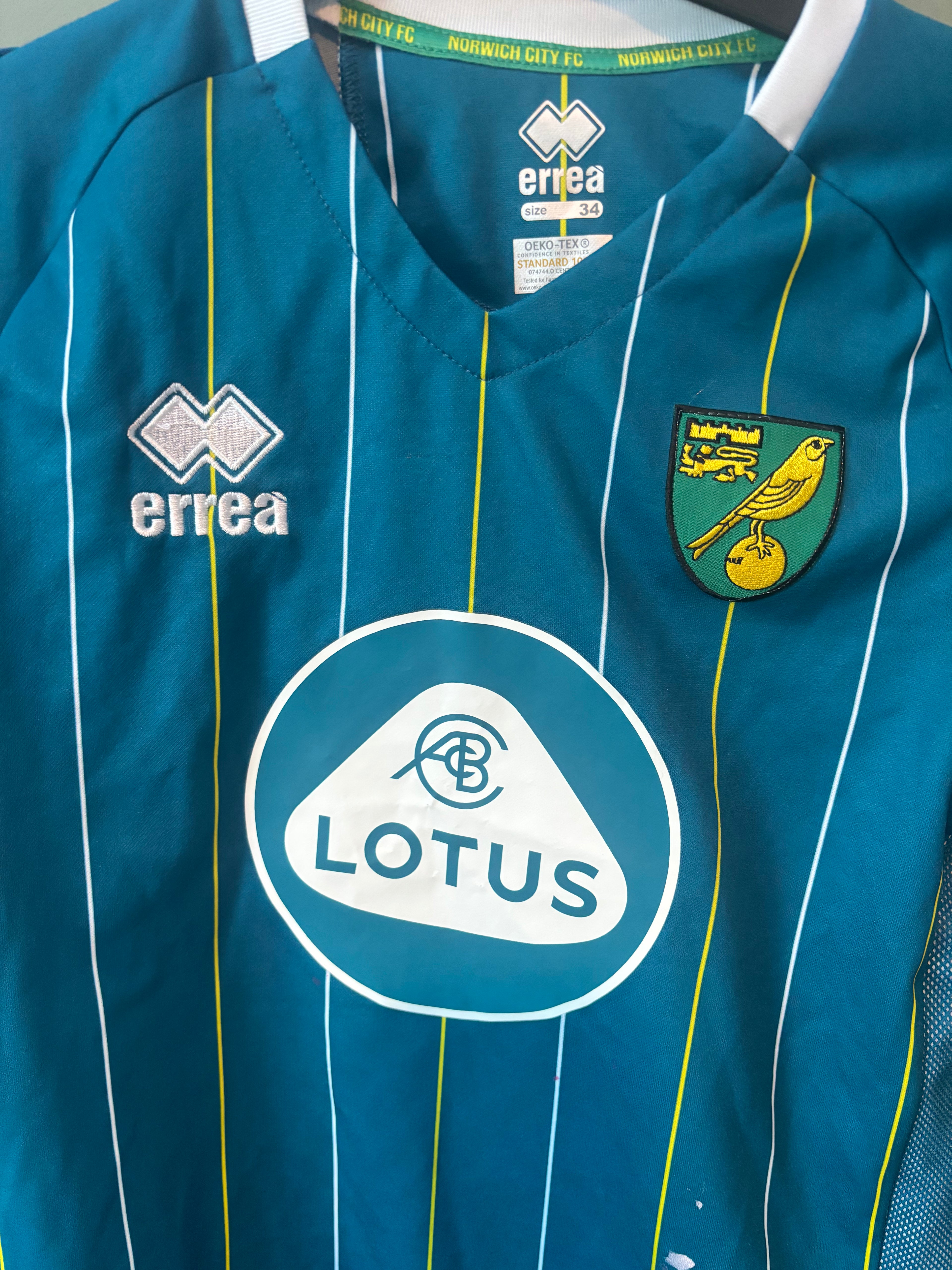 Norwich City Home Shirt. Size Kids Age 6