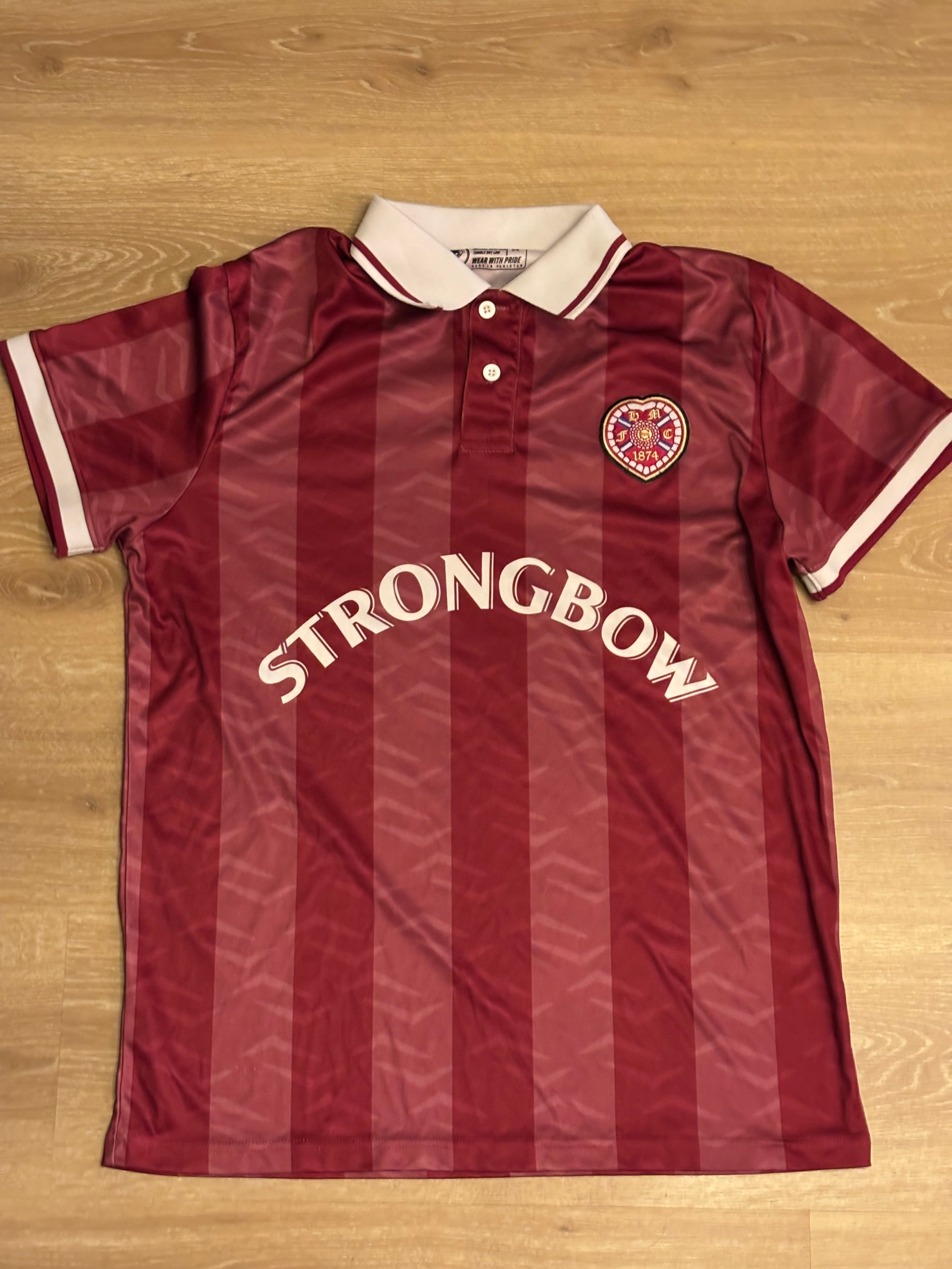 Heart of Midlothian Home Shirt. Size Medium