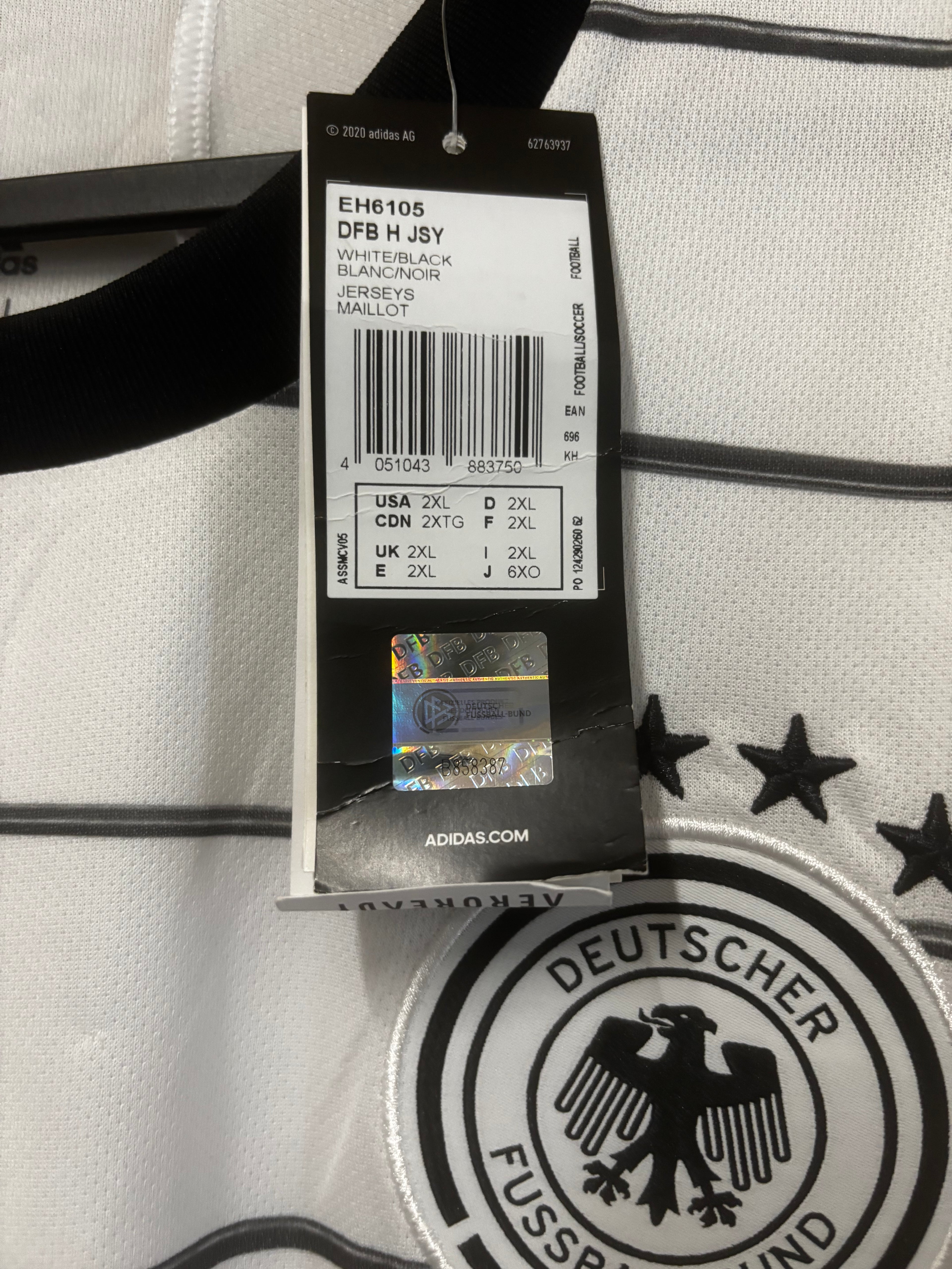 Germany Shirt. Brand New With Tags. Size 2XL.