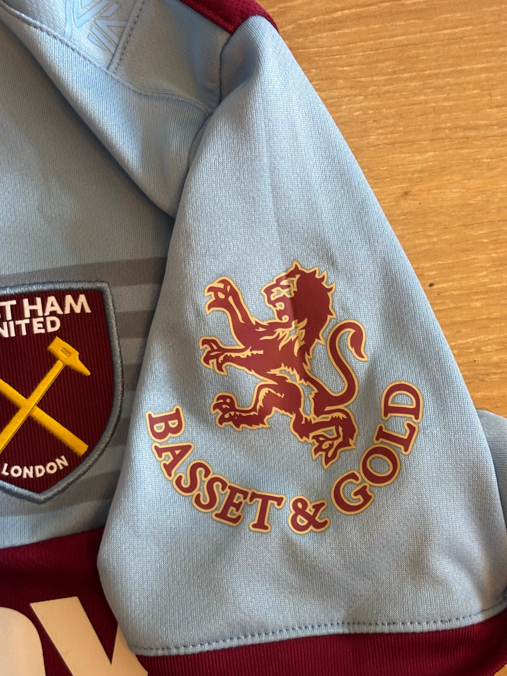 West Ham United Home Shirt. Ladies Size 8.