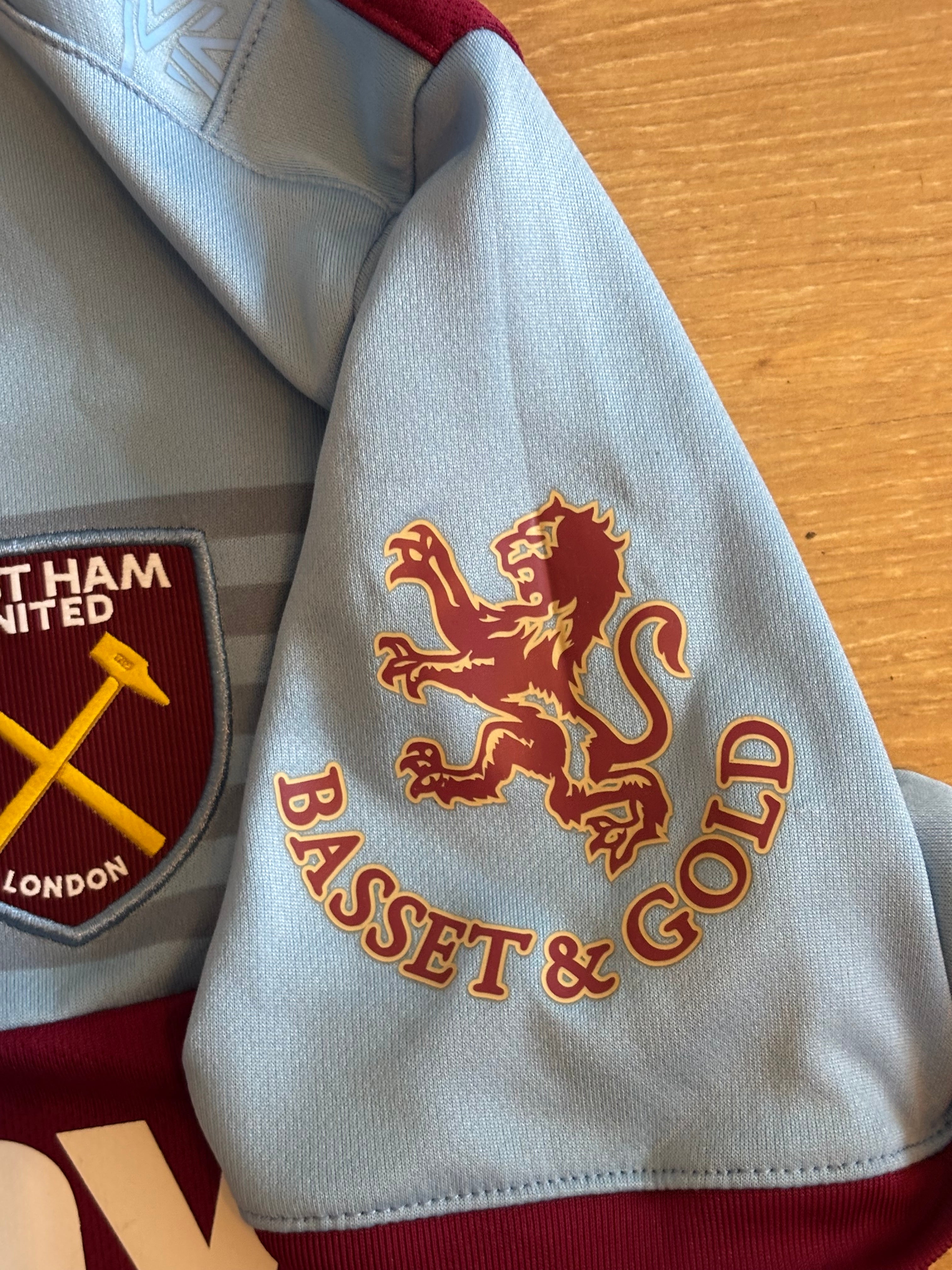 West Ham United Home Shirt. Ladies Size 8.