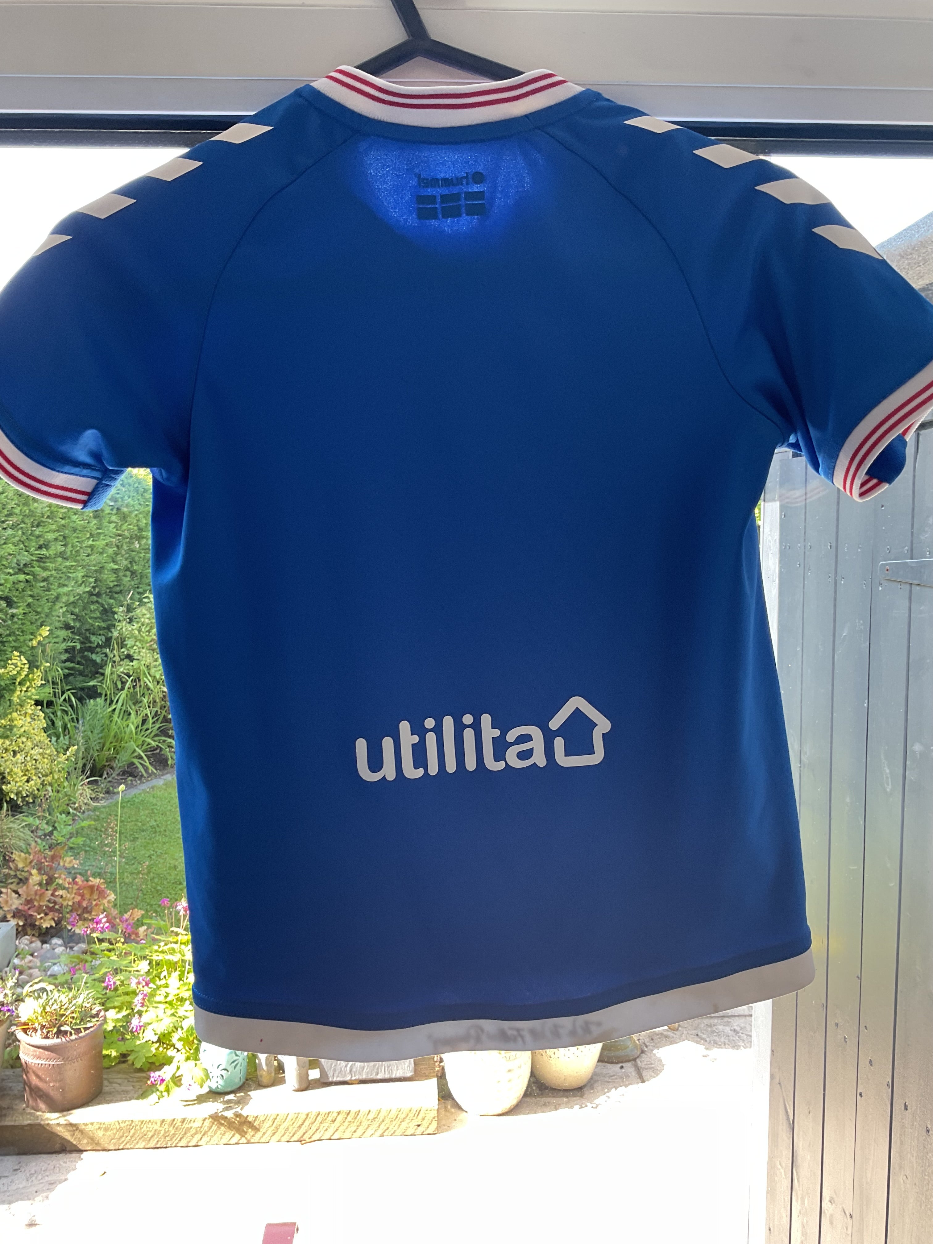 Glasgow Rangers Home Shirt. Size Kids Age 8 Years.