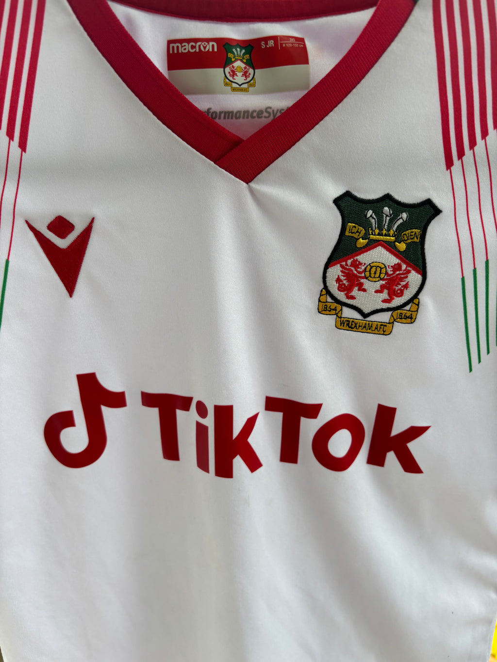 Wrexham Away Shirt. Size JR Small