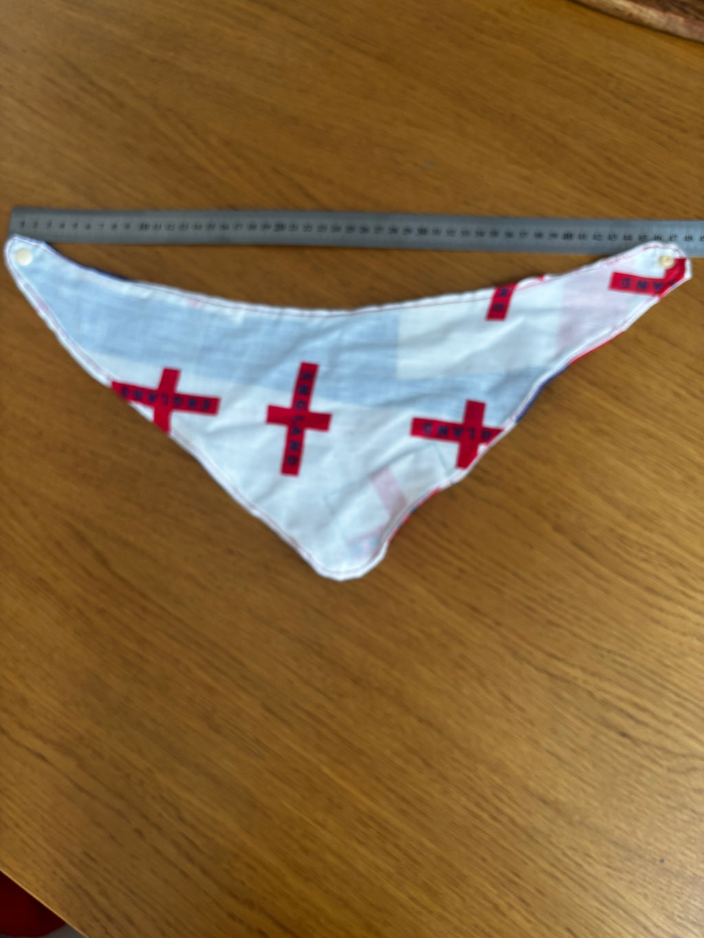 Handmade England dog bandana. Price includes postage and packaging.
