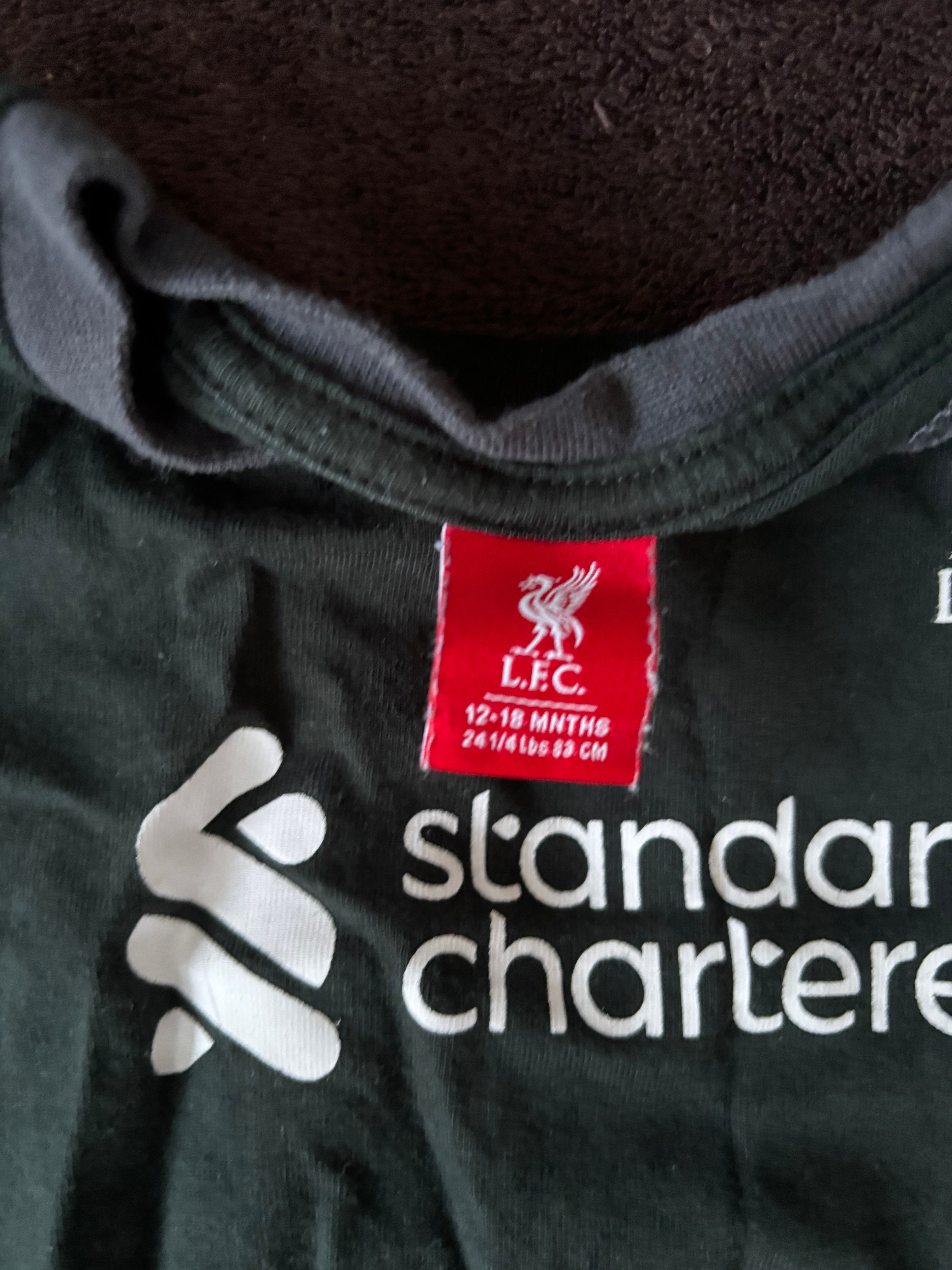 Liverpool Away Kit. Kids age 12 to 18 months
