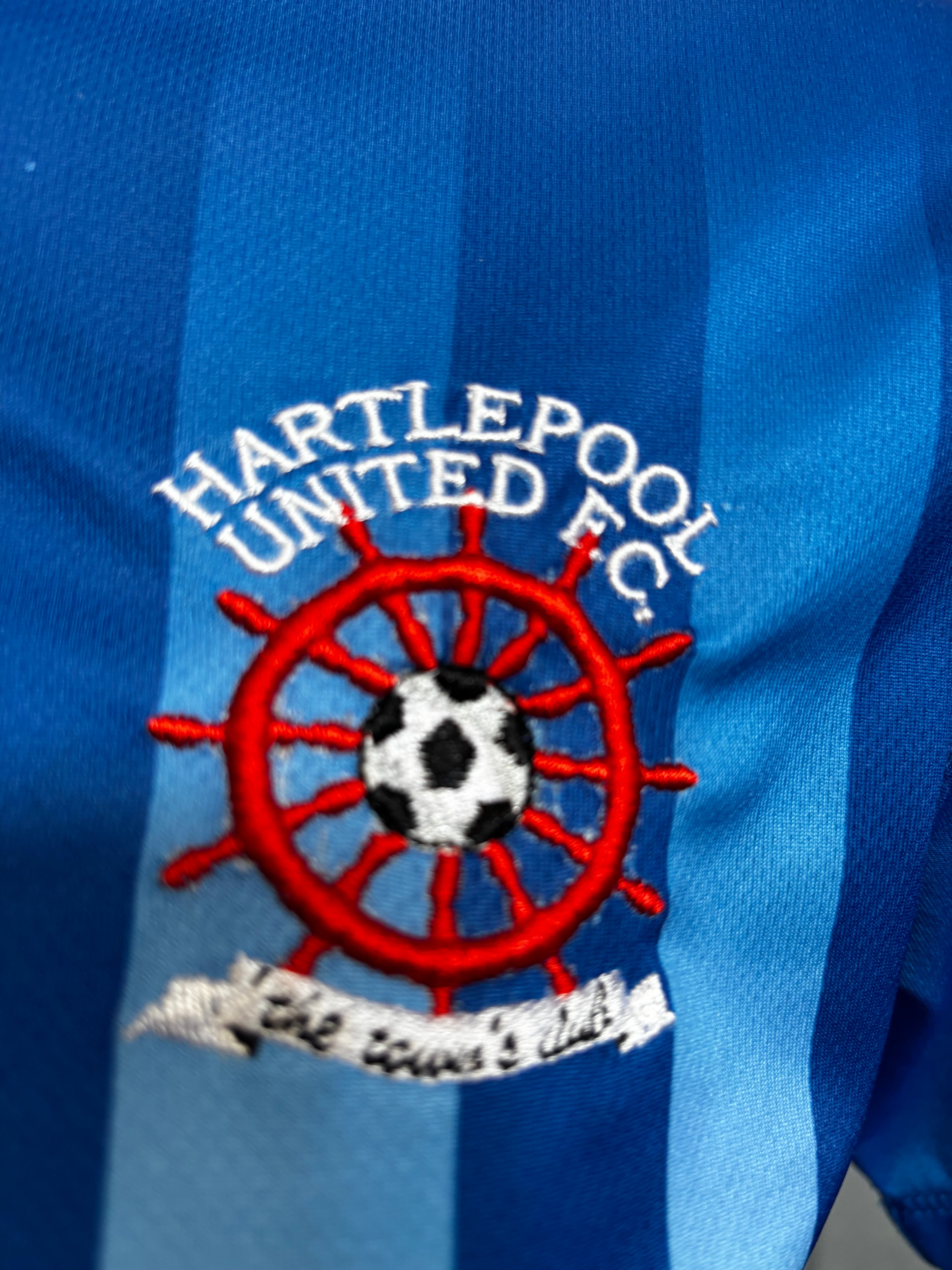Hartlepool United Kids Home Shirt. Size Age 12 x 13 Years.