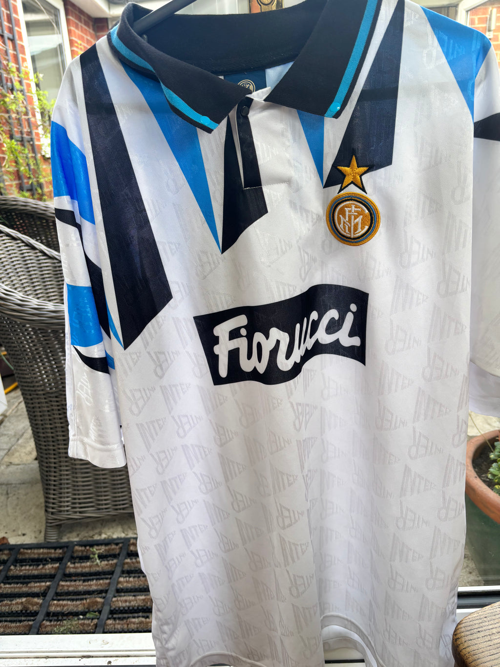 Italy. Inter Milan Reproduction of 1992 Away Shirt. Size 2XL.