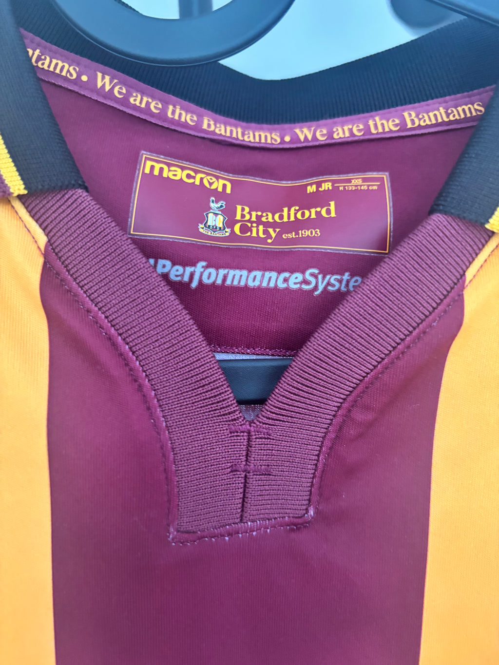 Bradford City Home Shirt 2022/23. Size Kids MJR.