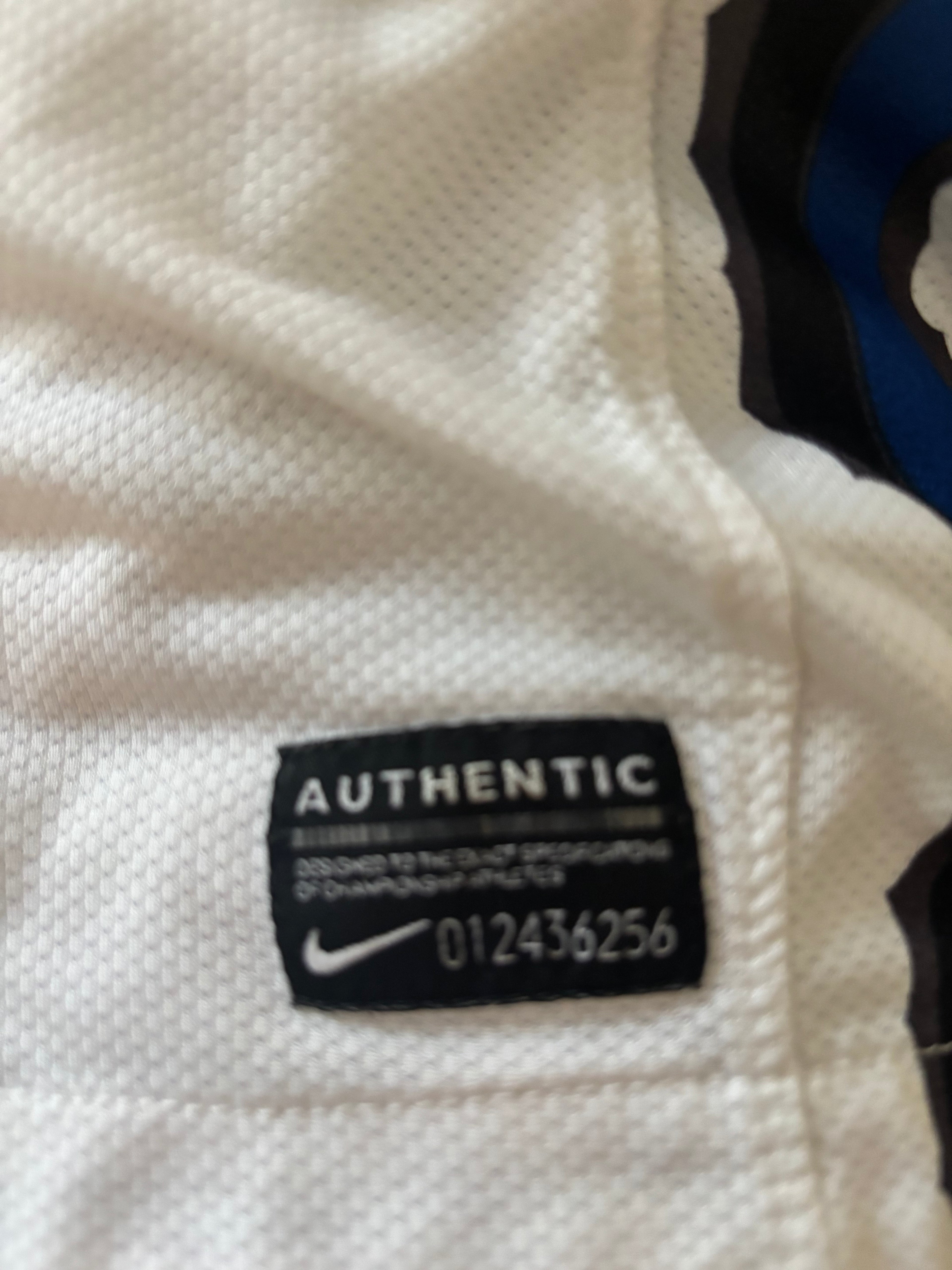 Italy. Inter Milan Away Shirt. Size Kids Age 8 - 10 Years.
