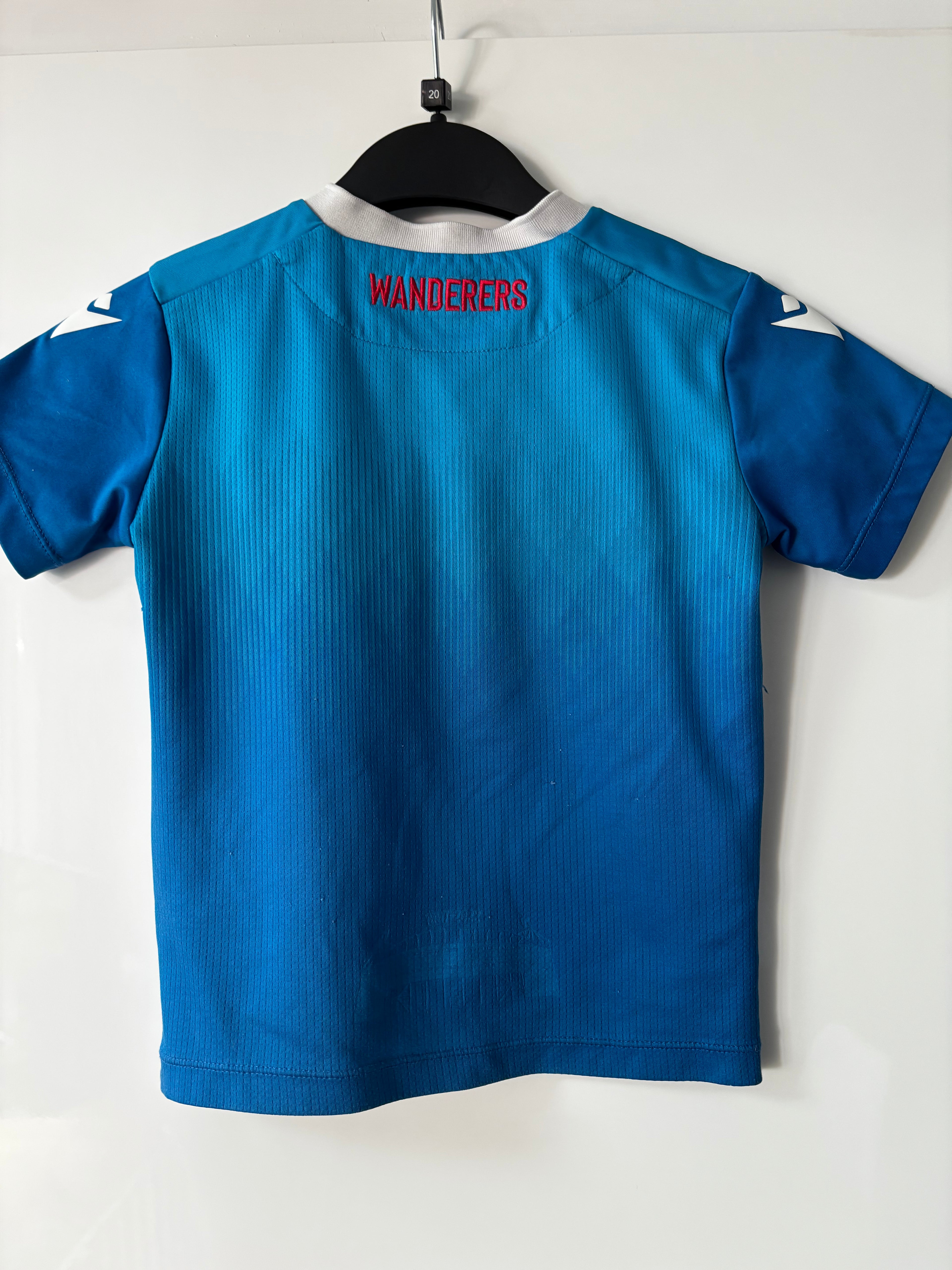 Bolton Wanderers Away Shirt. Kids Size 3 to 4 Years Old.