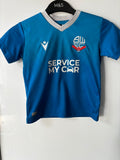 Bolton Wanderers Away Shirt. Kids Size 3 to 4 Years Old.