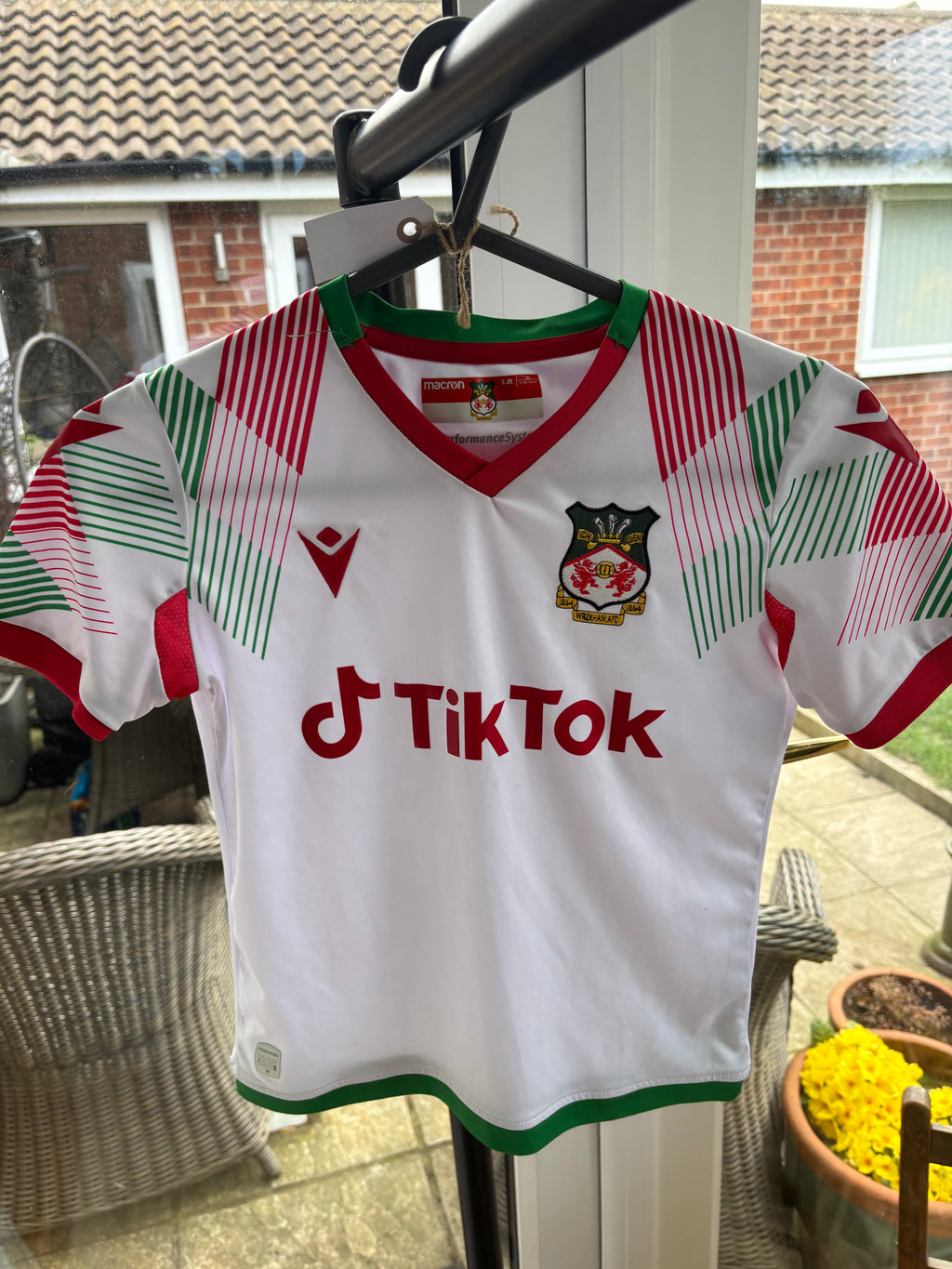 Wrexham Away Shirt. Size JR Small
