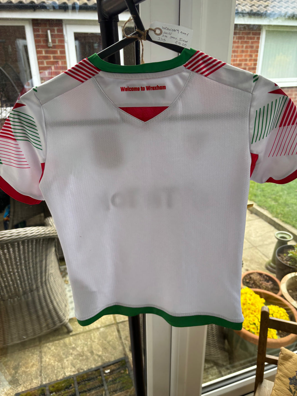 Wrexham Away Shirt. Size JR Small