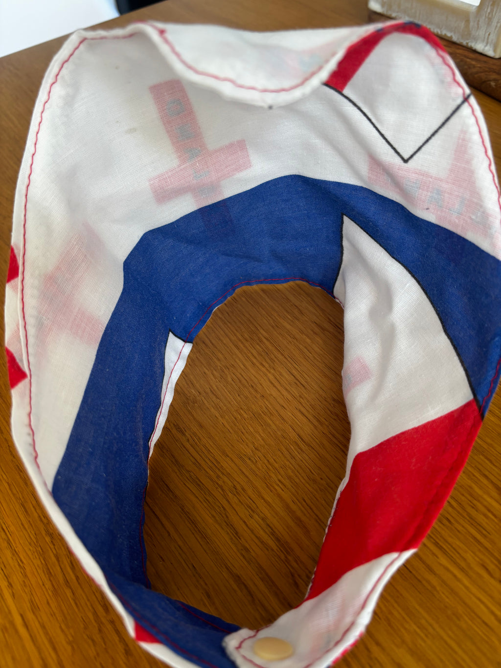 Handmade England dog bandana. Price includes postage and packaging.