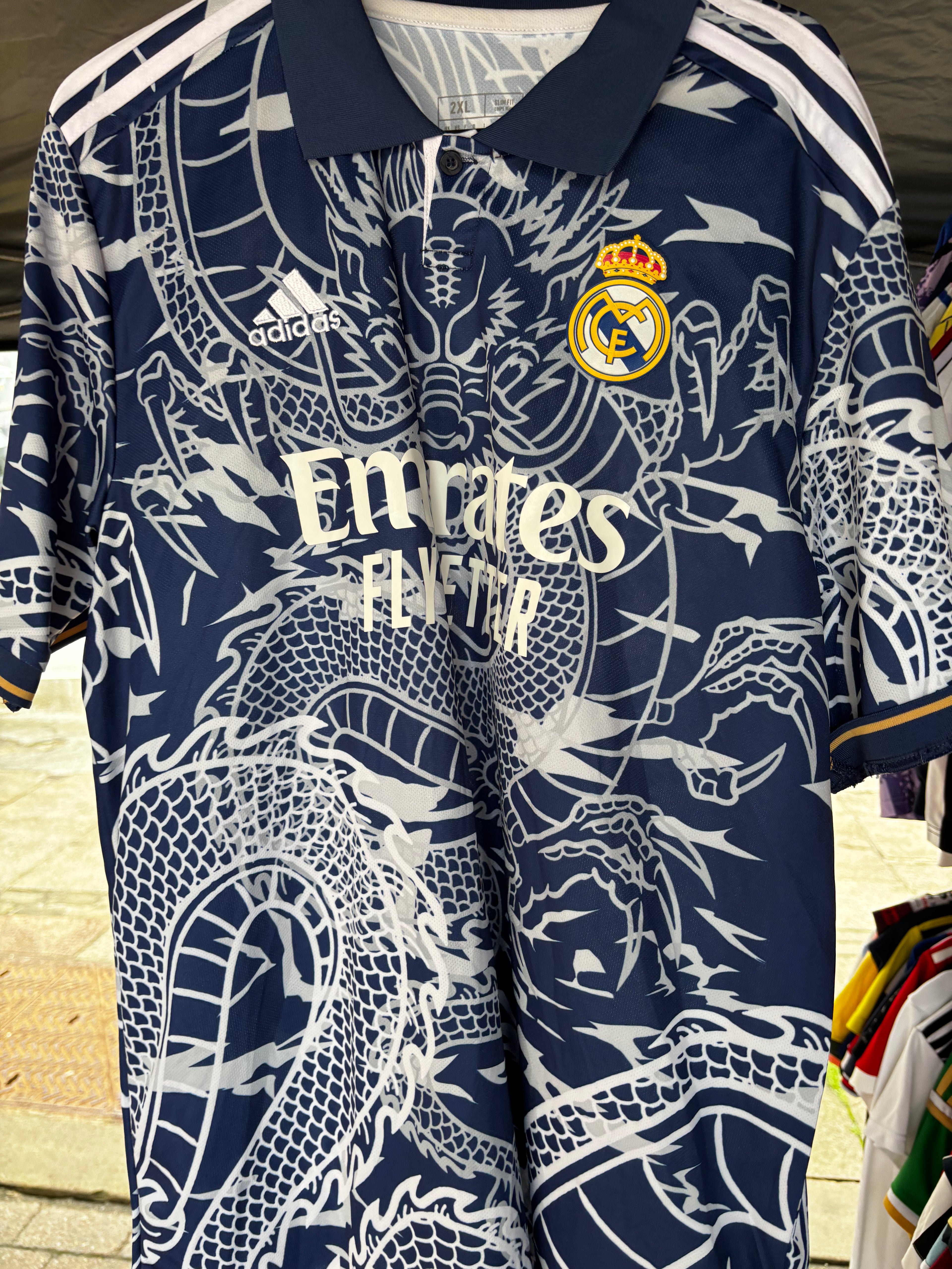 Real Madrid Dragon Shirt. Size 2XL