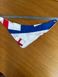 Handmade England dog bandana. Price includes postage and packaging.