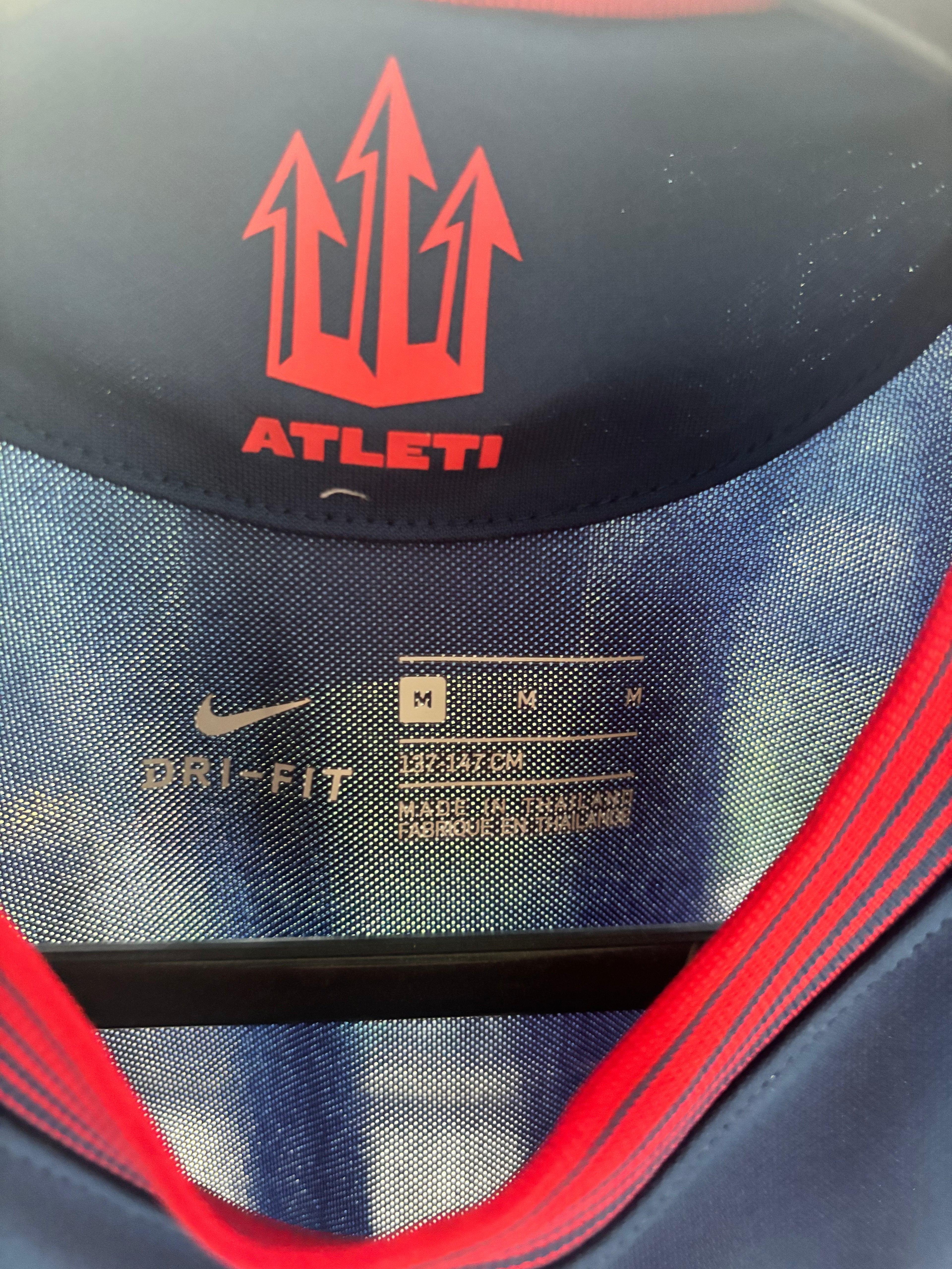 Spain. Athletic Madrid Away Shirt. Kids Medium.