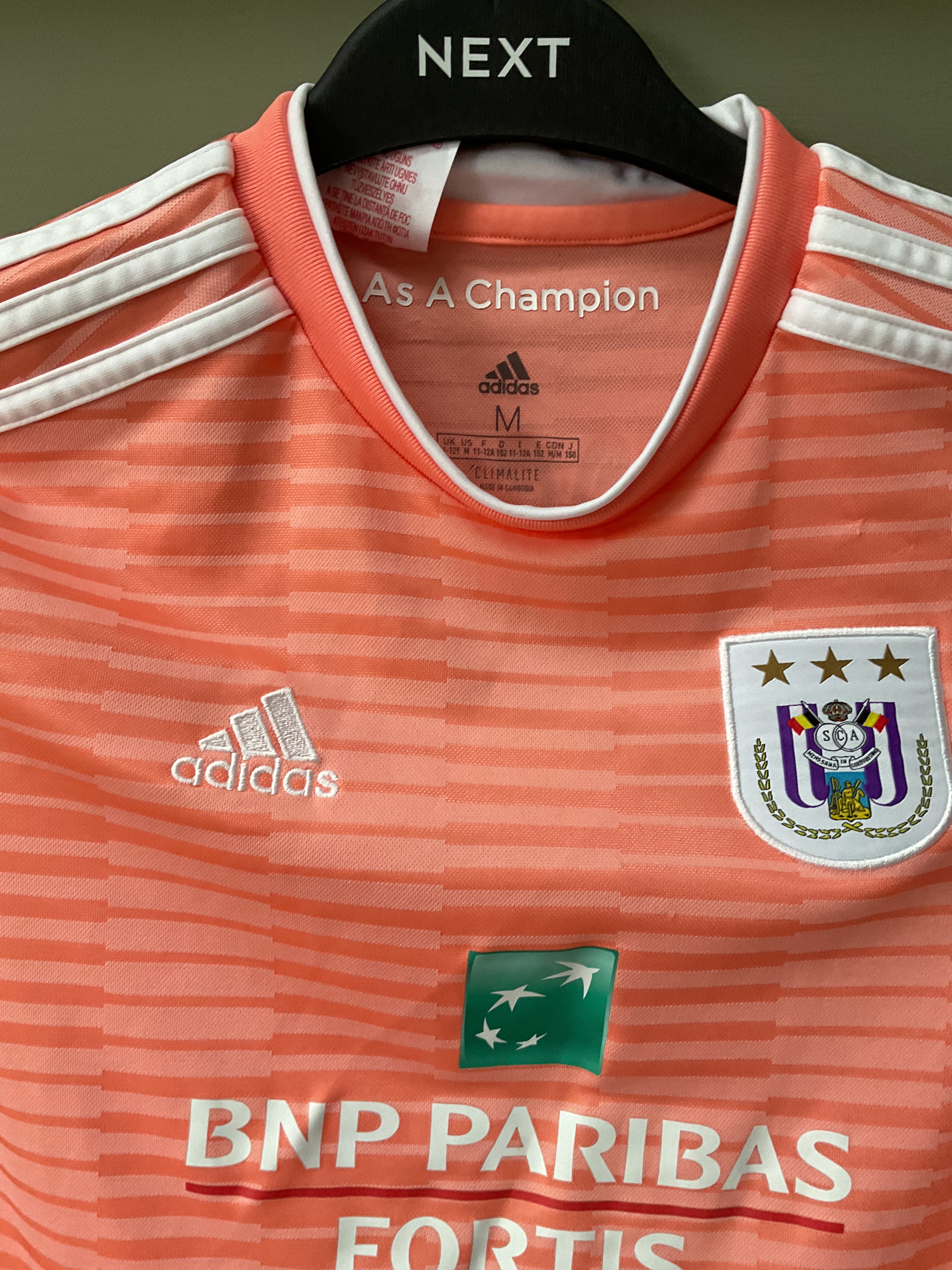 Anderlecht Away Shirt. Kids Size 11-12 Years