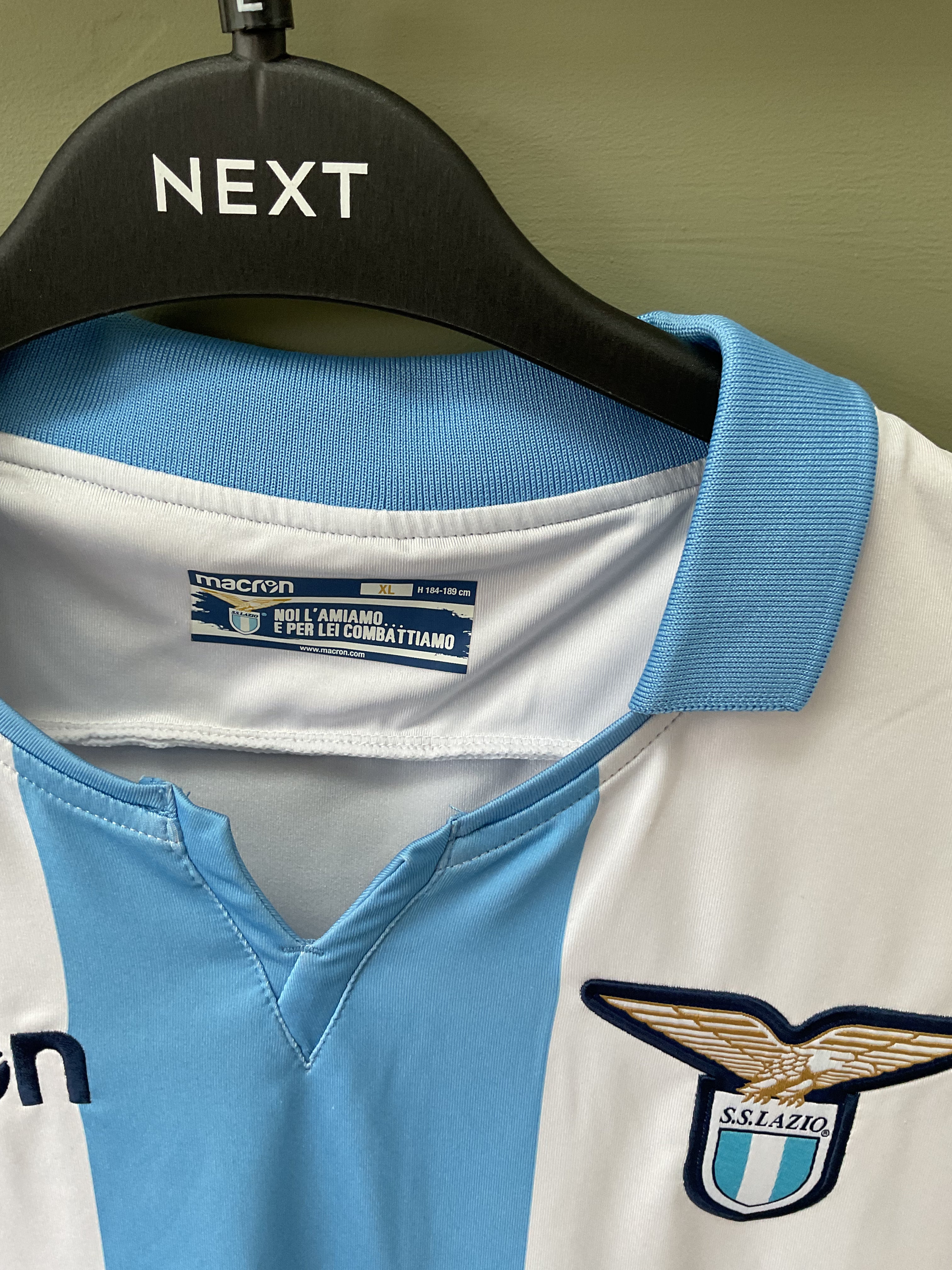 Lazio Away Shirt. Size XL.