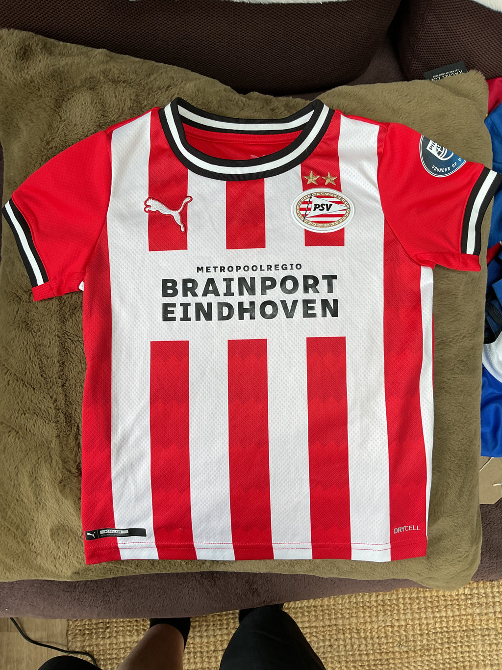 Netherlands. PSV Eindhoven Home Shirt 2020/21. Size Kids 5-6 Years.