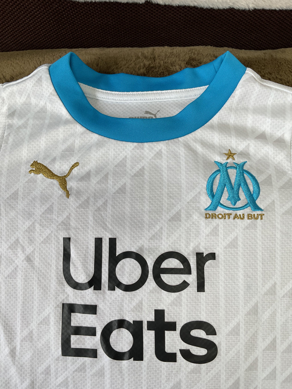 France. Olympic Marseille Away Shirt. Size Kids Age 5-6 Years.