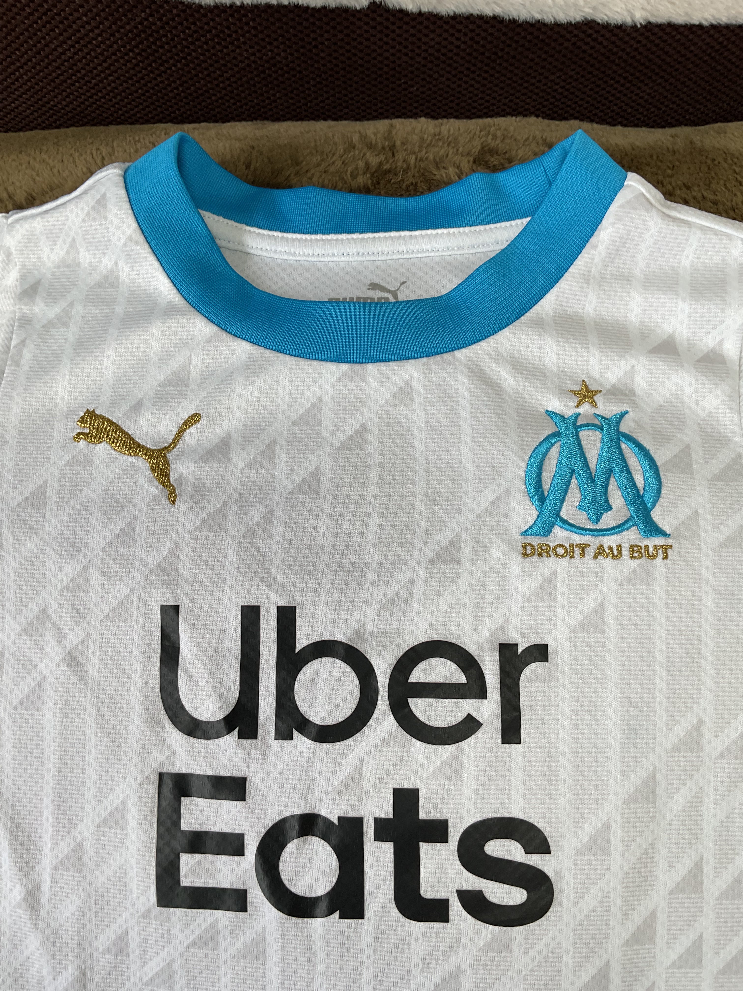 France. Olympic Marseille Away Shirt. Size Kids Age 5-6 Years.