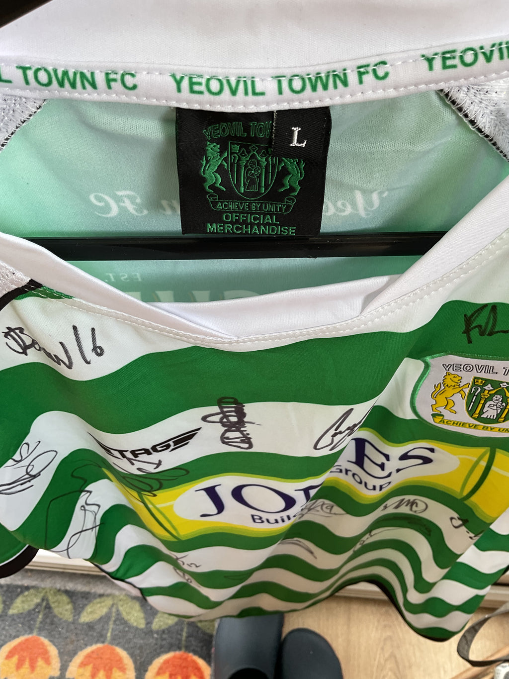 Yeovil Town Home Shirt. Size Large.