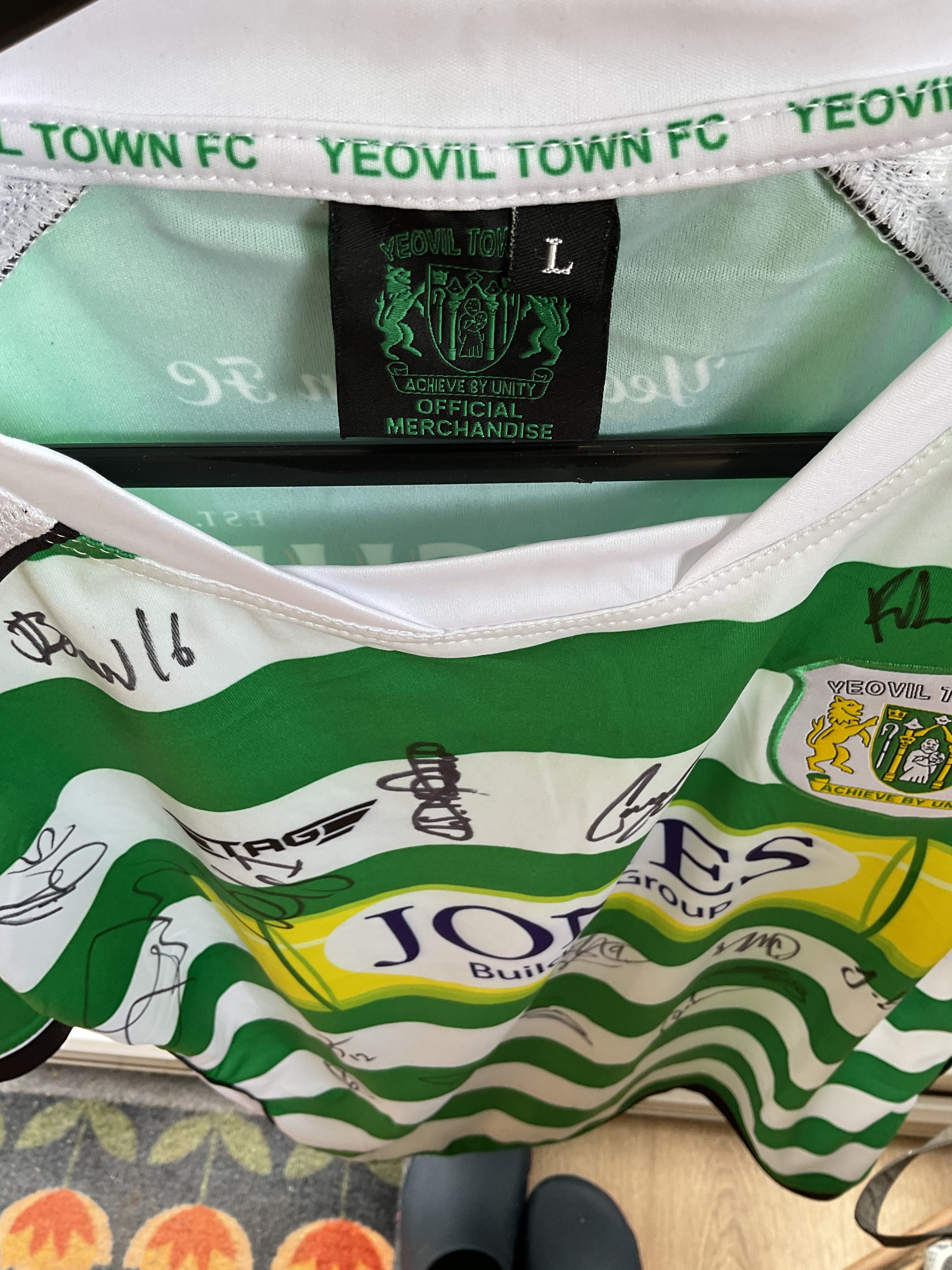 Yeovil Town Home Shirt. Size Large.