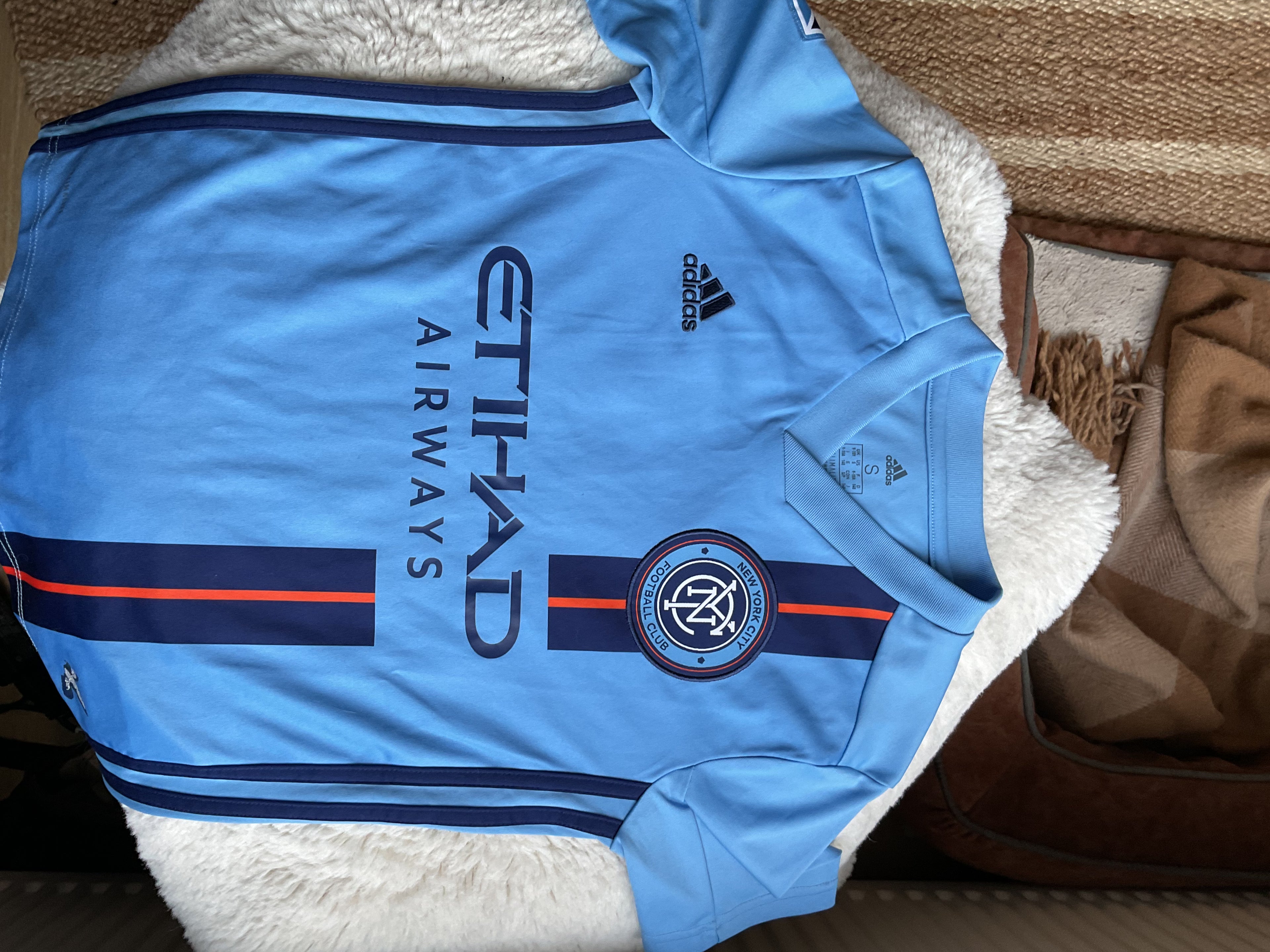 New York City 2019 Home Shirt. Size Kids Age 9-10 Years.