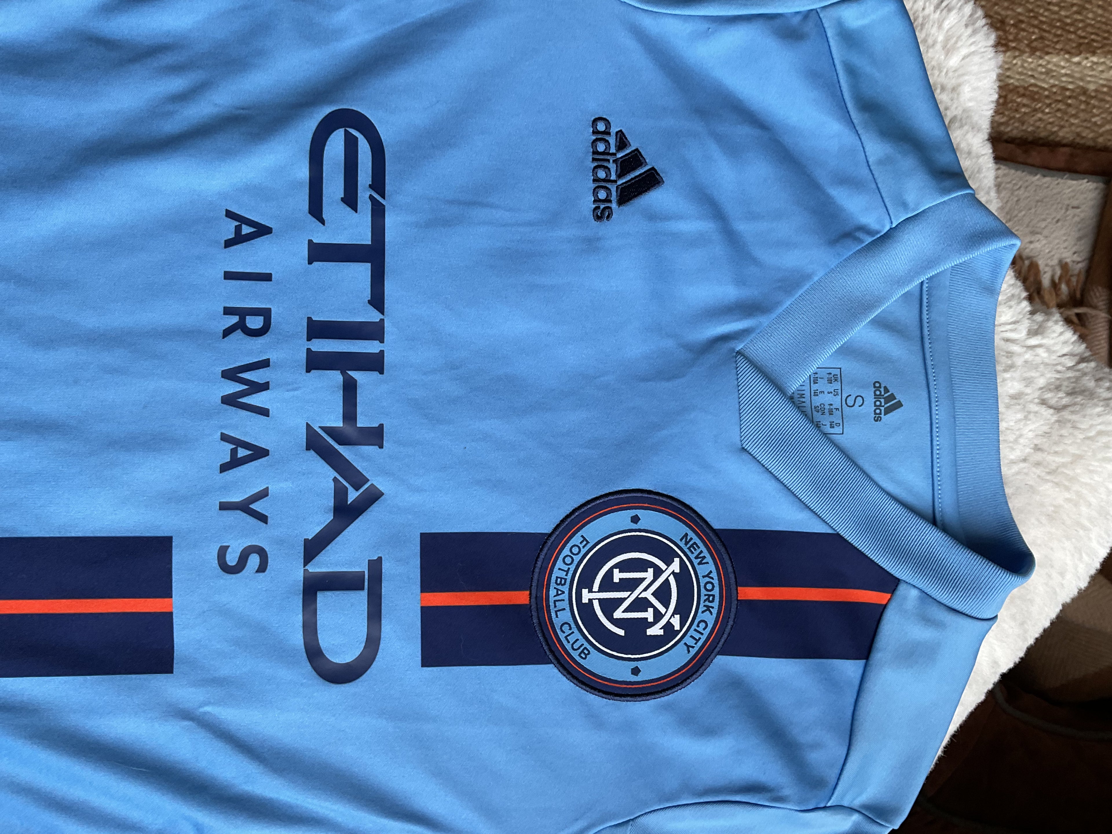 New York City 2019 Home Shirt. Size Kids Age 9-10 Years.